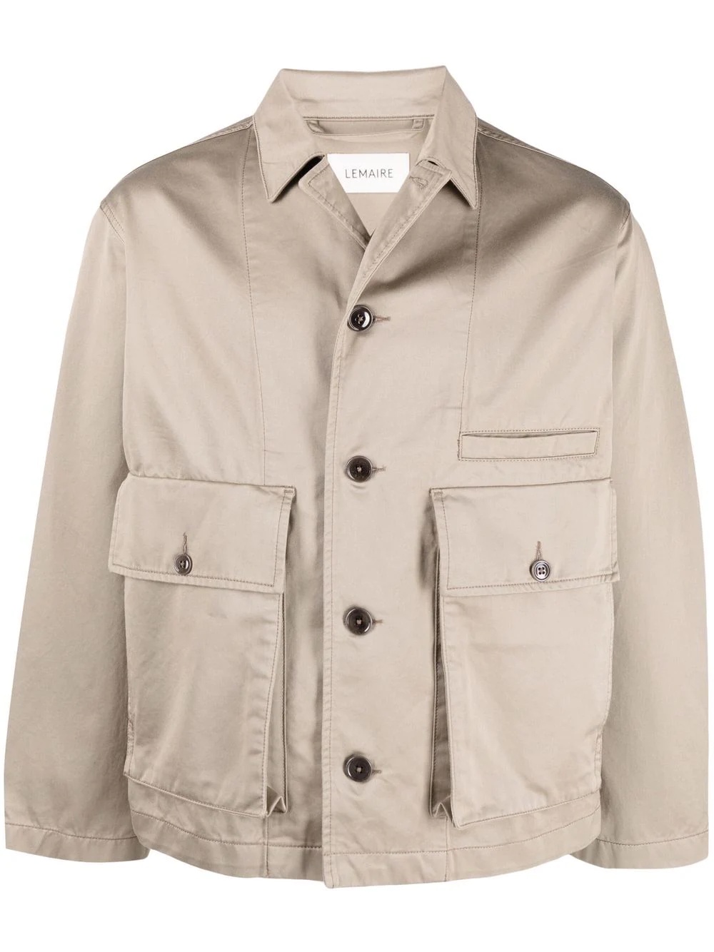 button-down shirt jacket - 1