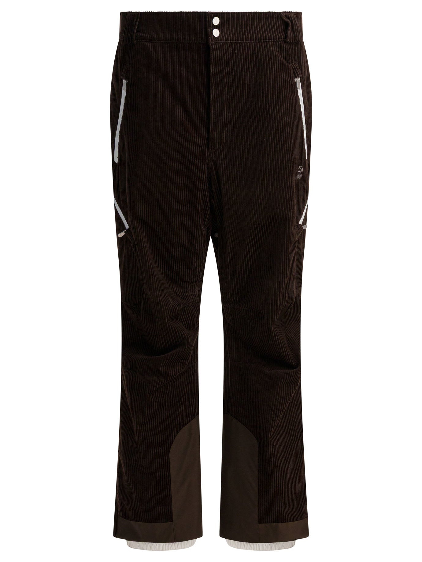 Velvet Padded Pants Trousers Brown - 1