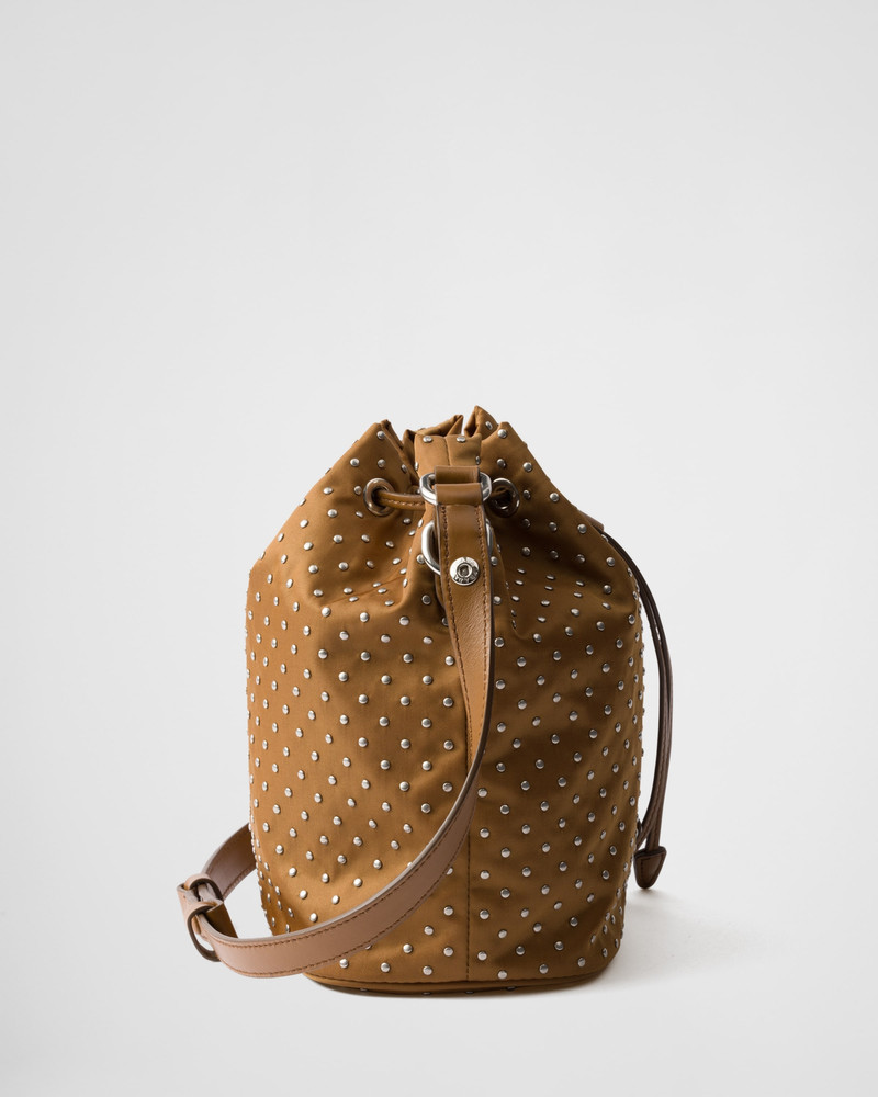 Re-Nylon mini-bag with studs 5