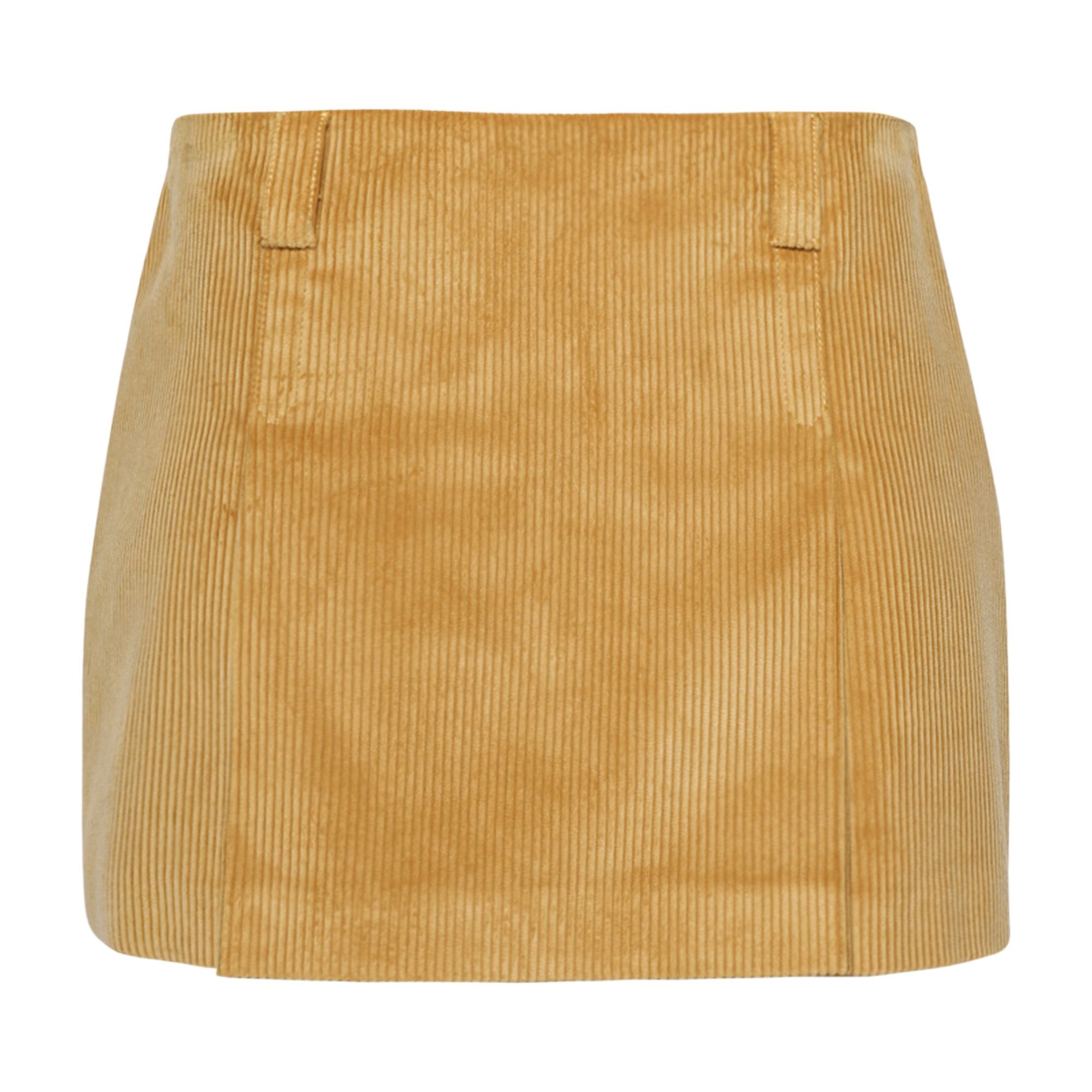 Miu Miu Corduroy Mini Skirt 'Yellow' - 1