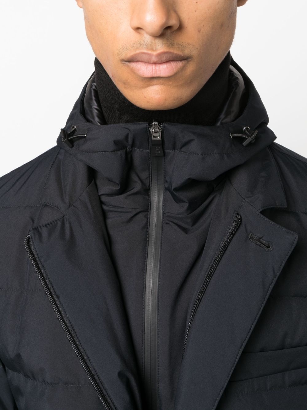 high-neck padded coat - 5