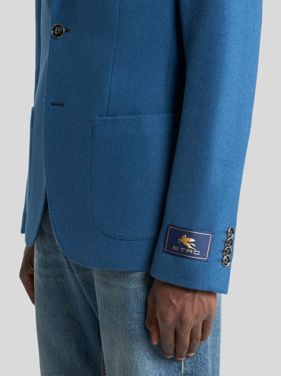 SINGLE-BREASTED WOOL AND CASHMERE BLAZER - 2
