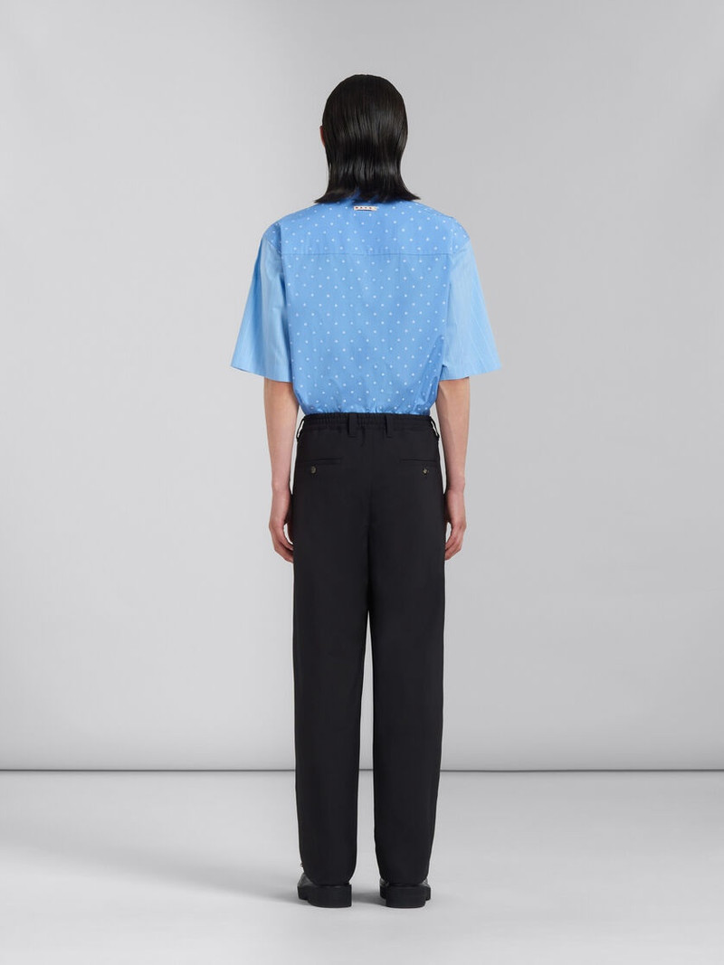BLACK TROPICAL WOOL TROUSERS 3