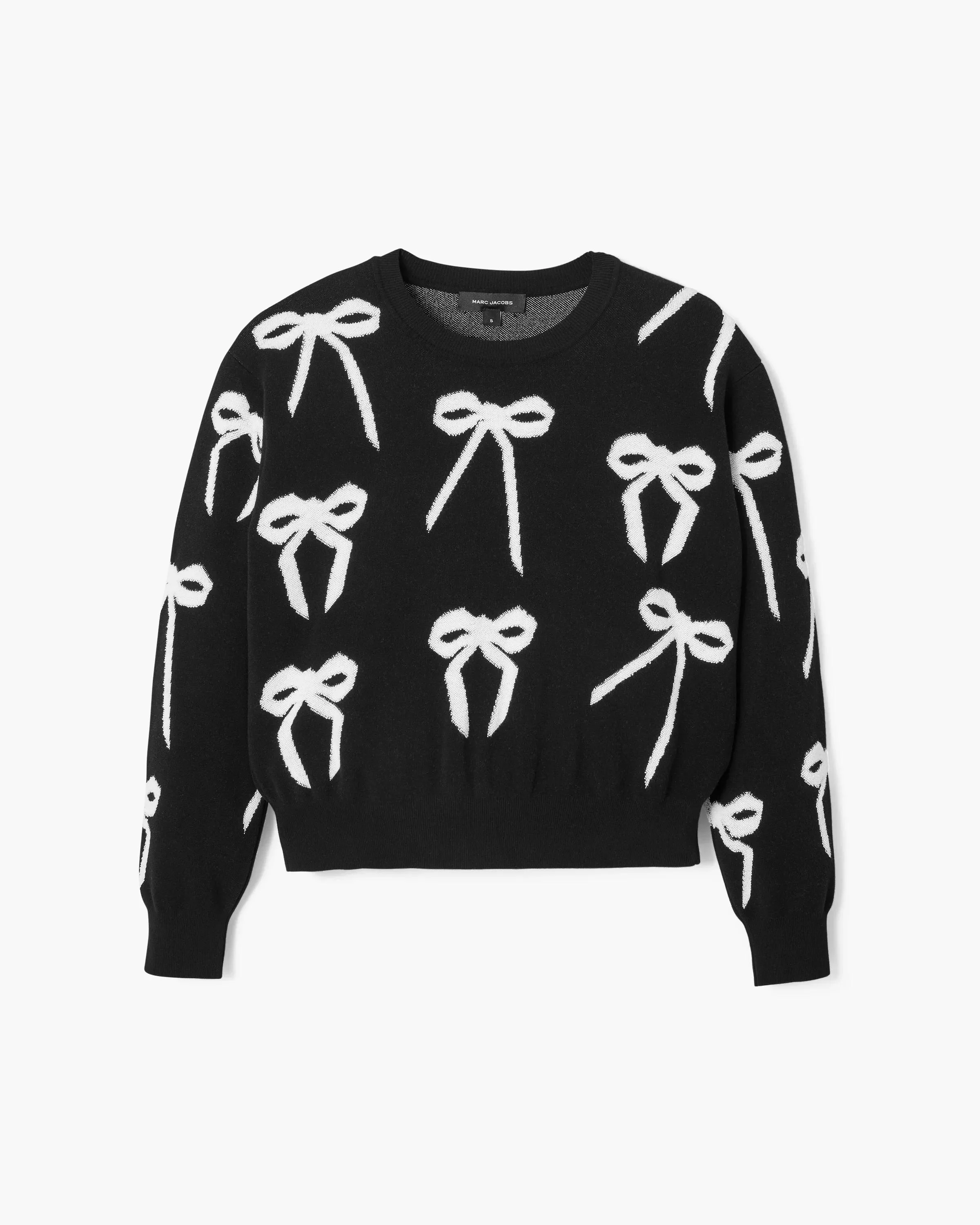 BOW JACQUARD SWEATER - 1