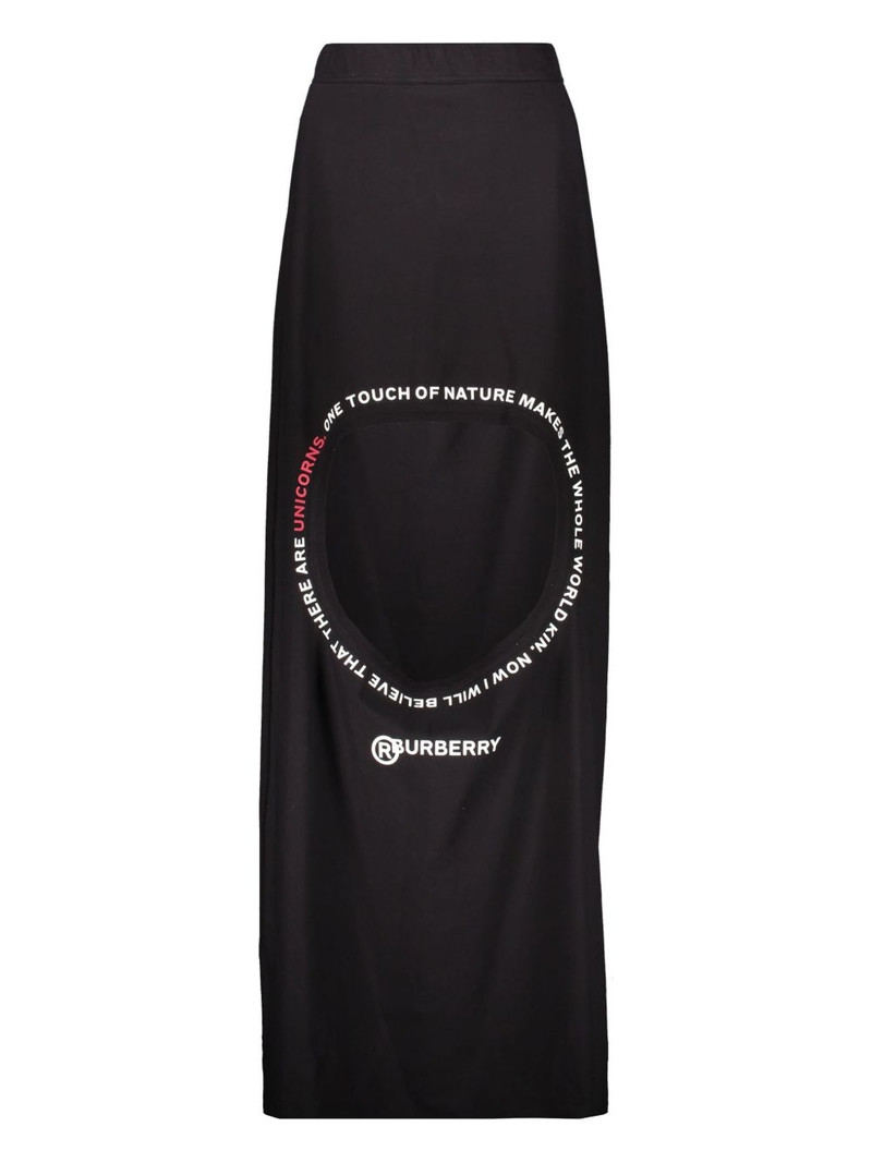logo-print skirt 1