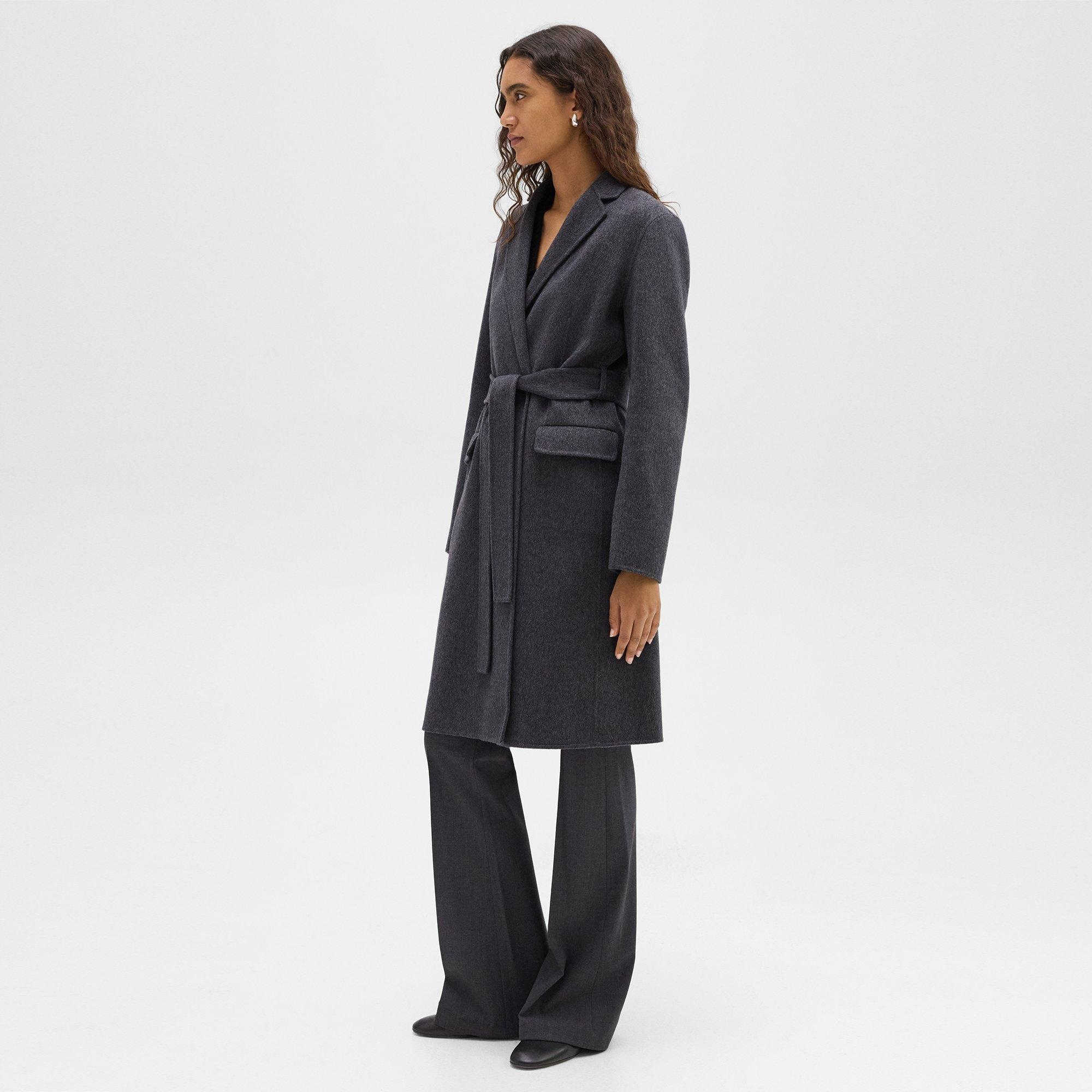 Wrap Coat in Double-Face Wool-Cashmere - 3