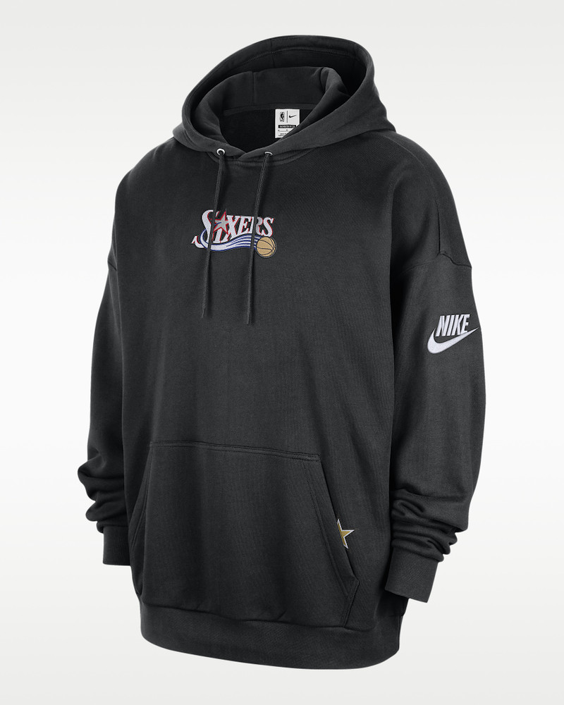 Philadelphia 76ers 2025/26 Hardwood Classics Men's Nike Club NBA Premium Pull-Over Hoodie 1