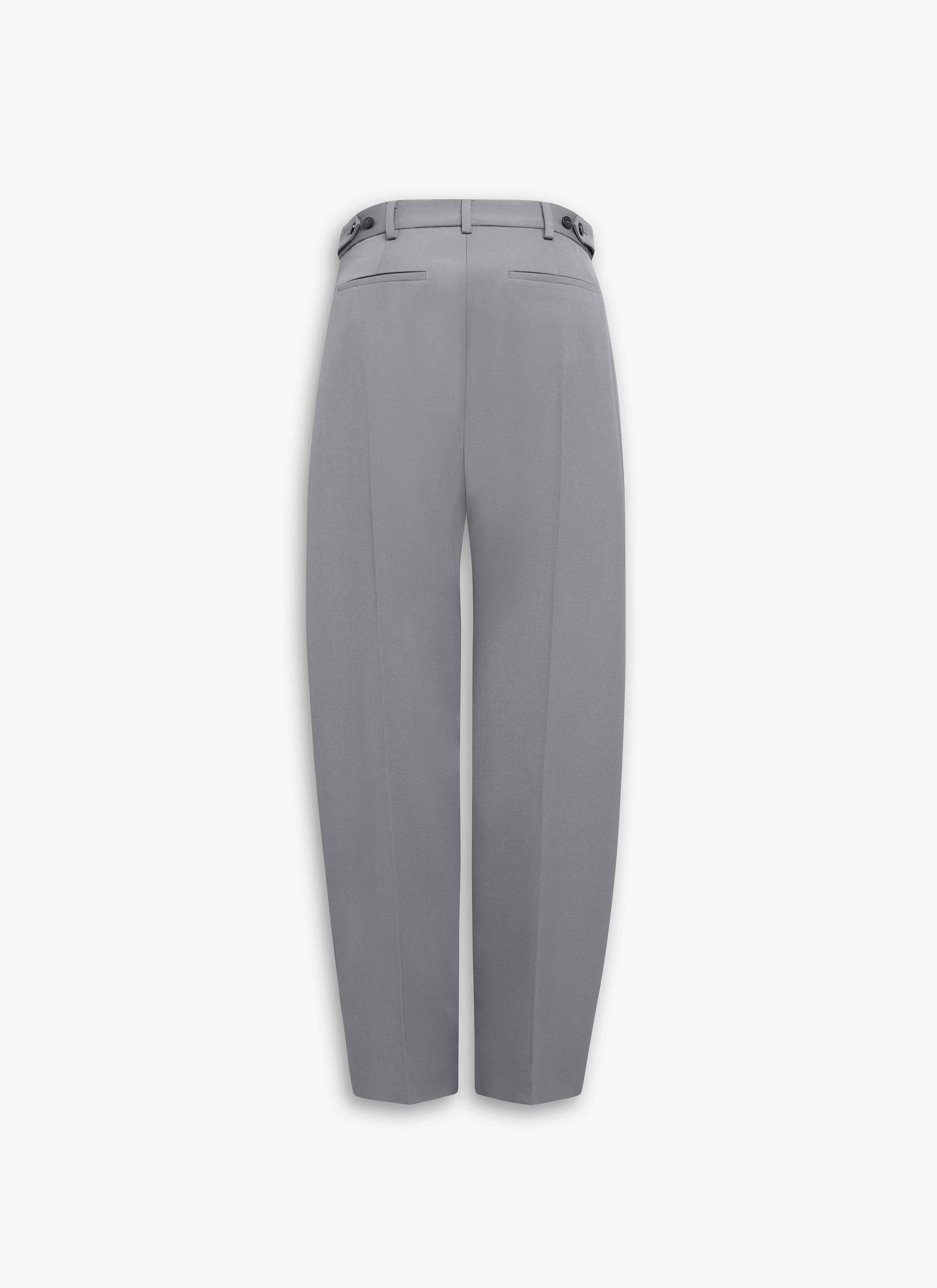 WOOL GABARDINE TROUSERS - 4