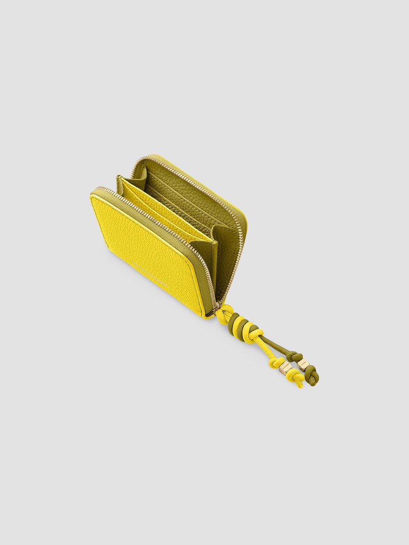 Women's Small Leather Zipped Wallet - Daisy Martini 4