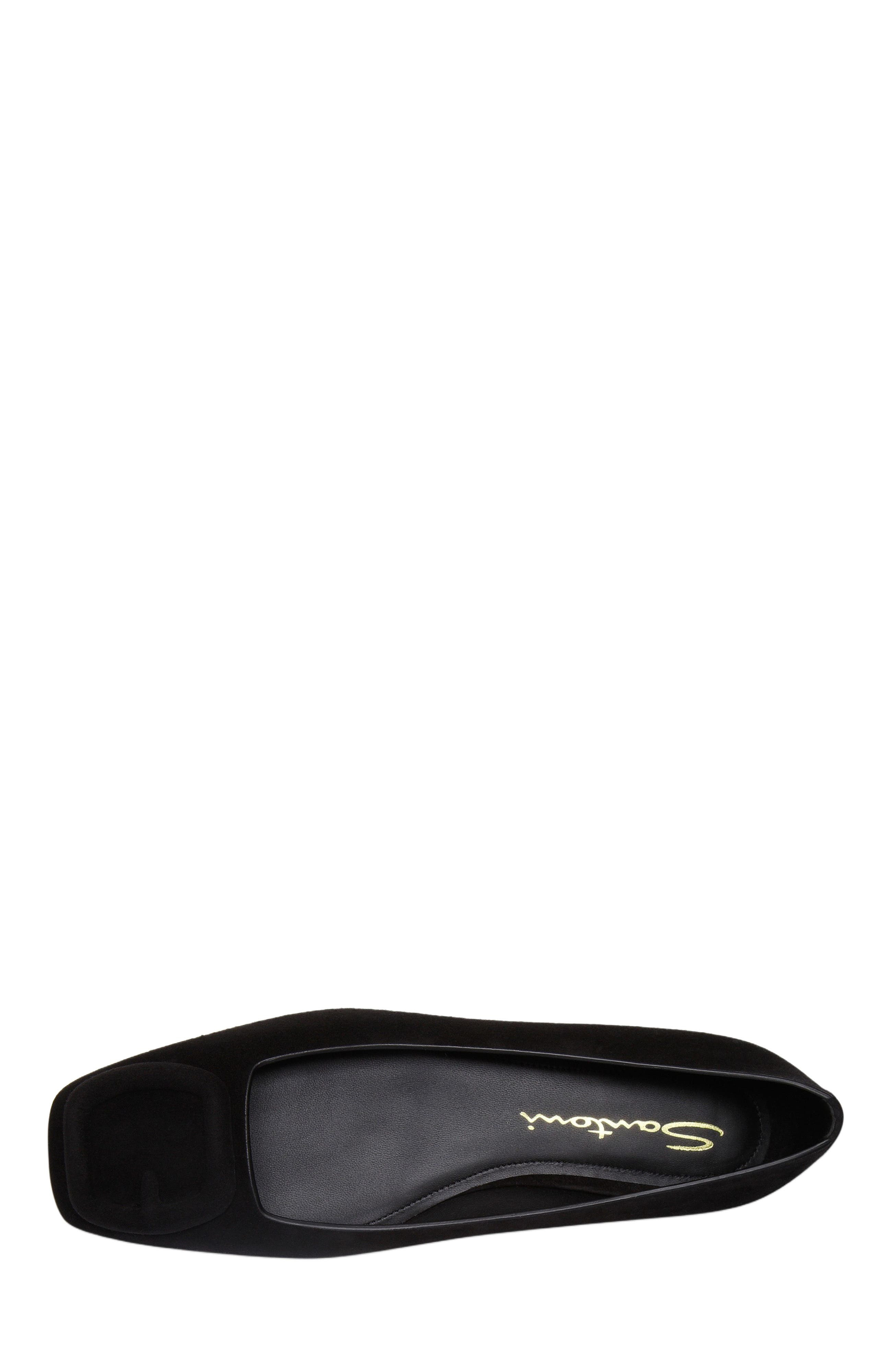 Santoni Women's Maya Black Suede Ballet Flat at Nordstrom - 2