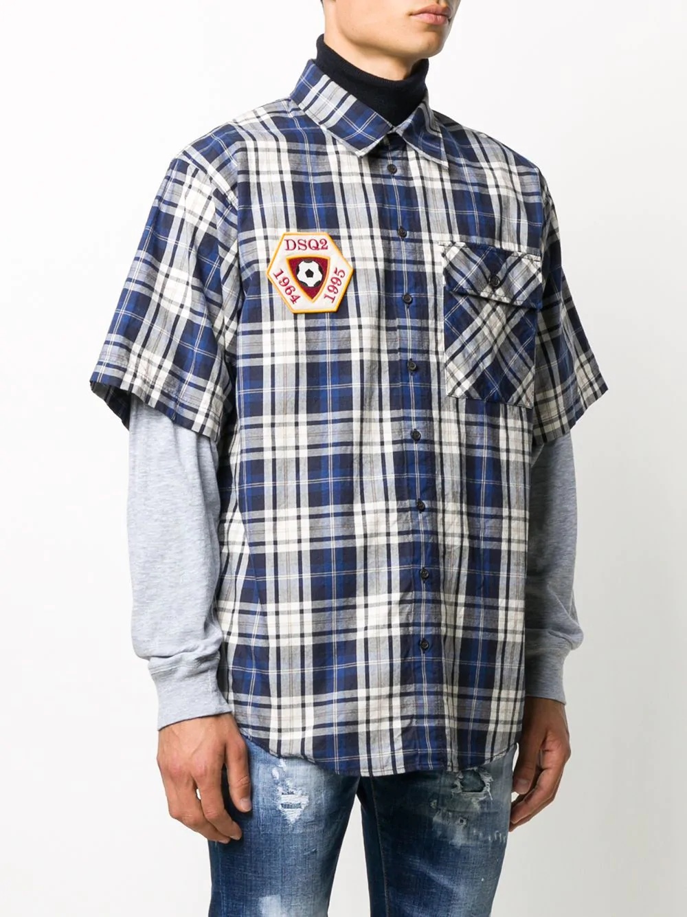 plaid long sleeve shirt - 3