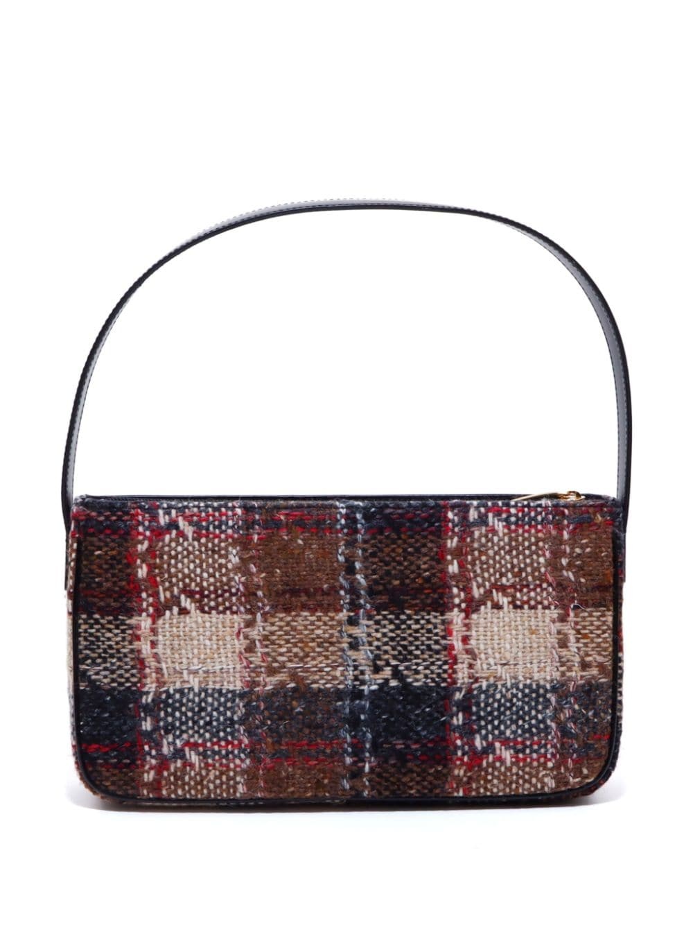 check-pattern shoulder bag - 2