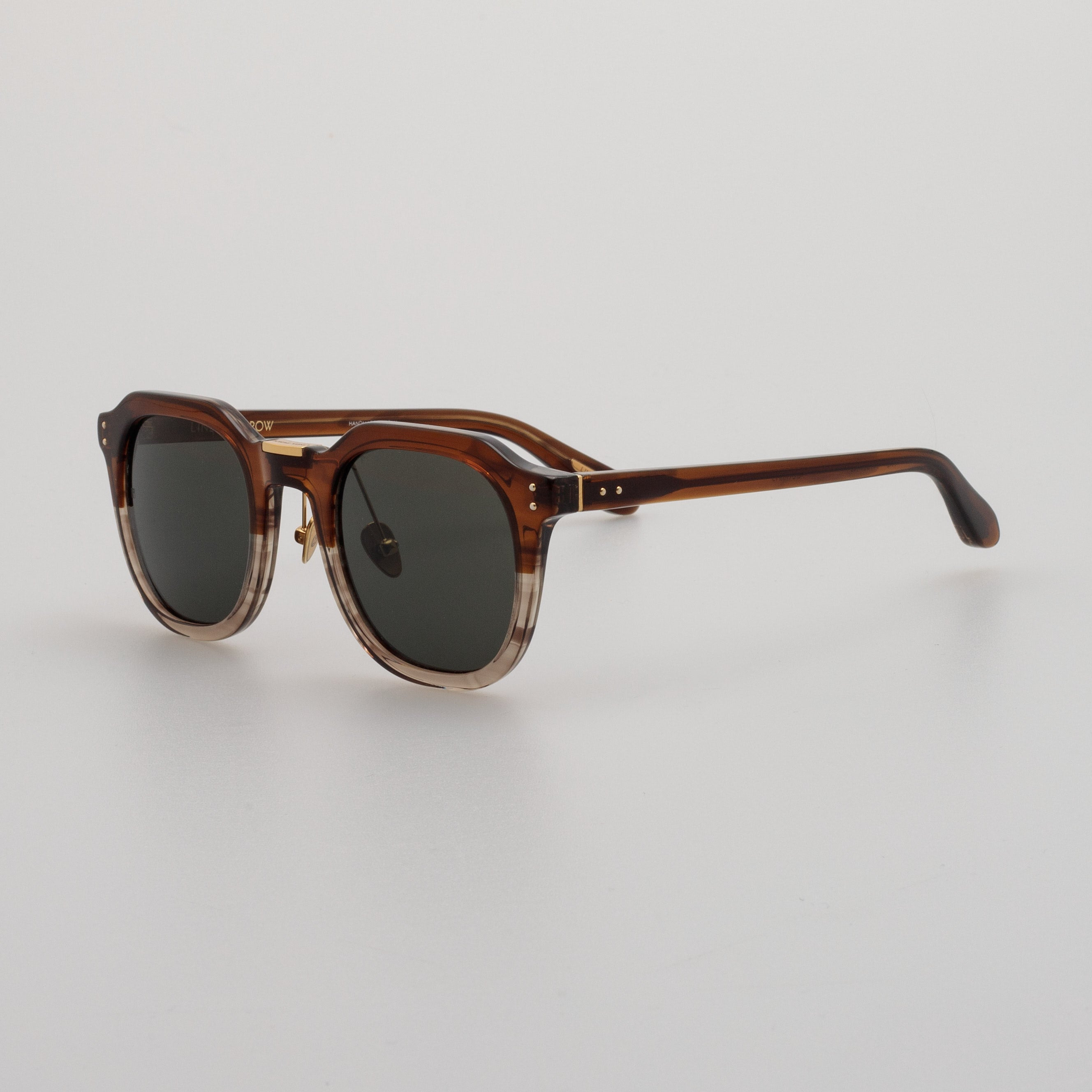 MEN'S FLETCHER ANGULAR SUNGLASSES IN CARAMEL HORN - 2