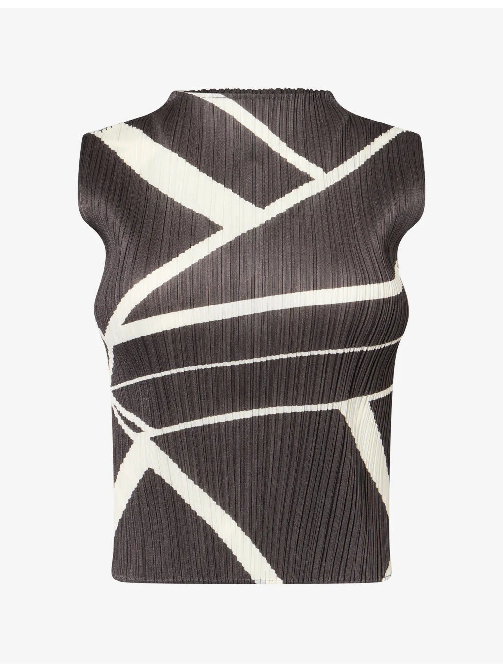 Fold Sleeveless Knit Top - 1