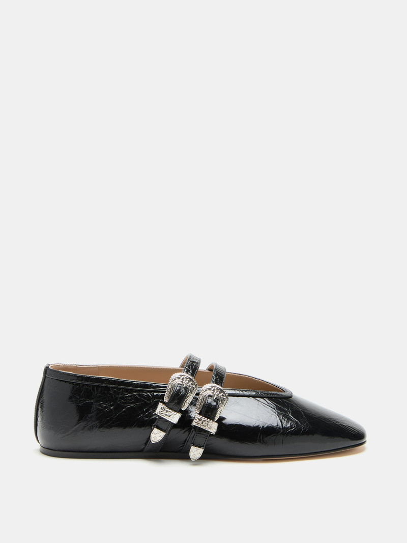 Ballet Claudia Slipper / Black Naplack Leather 1