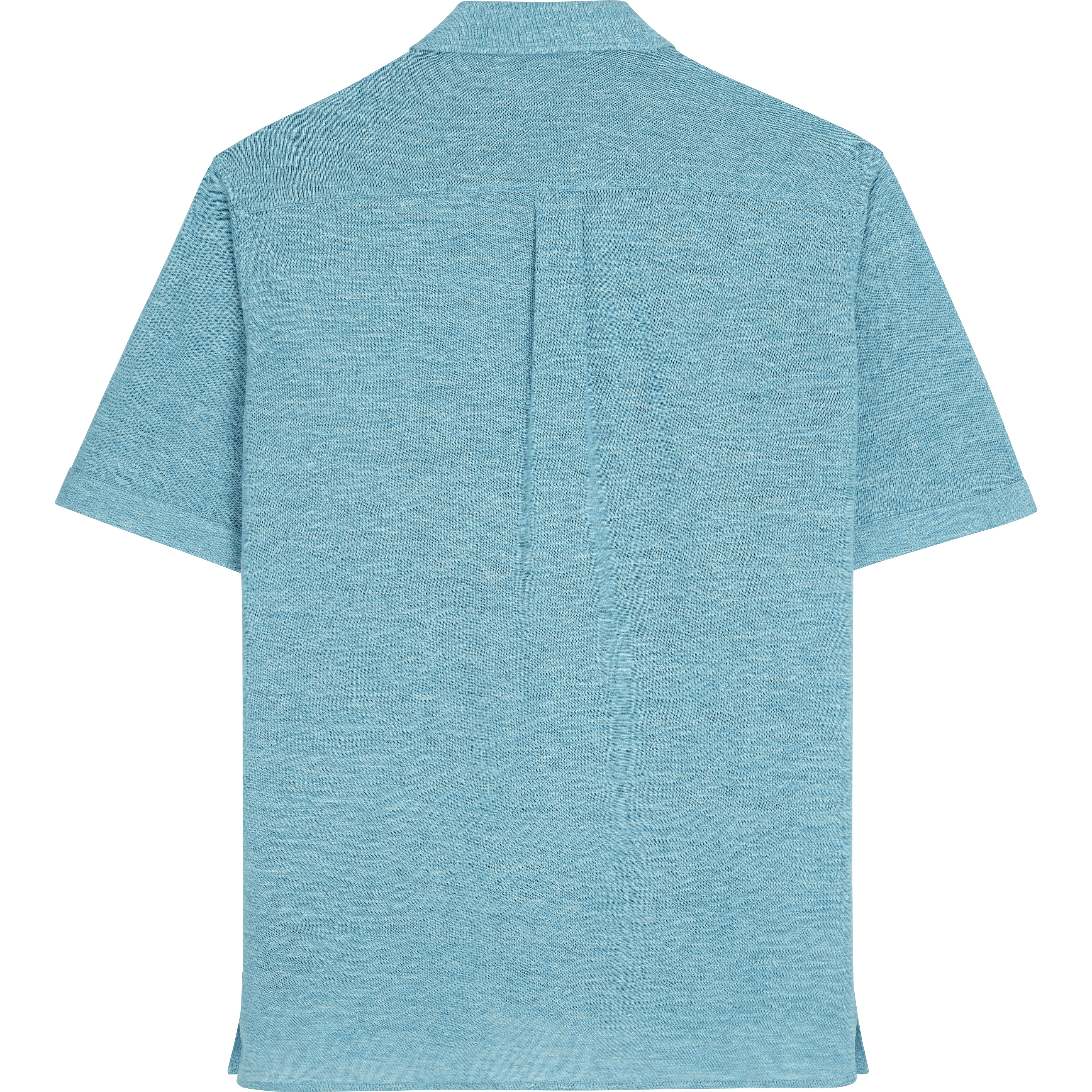 Unisex Linen Bowling Shirt Solid - 2