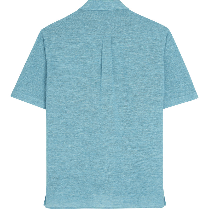Vilebrequin Unisex Linen Bowling Shirt Solid outlook
