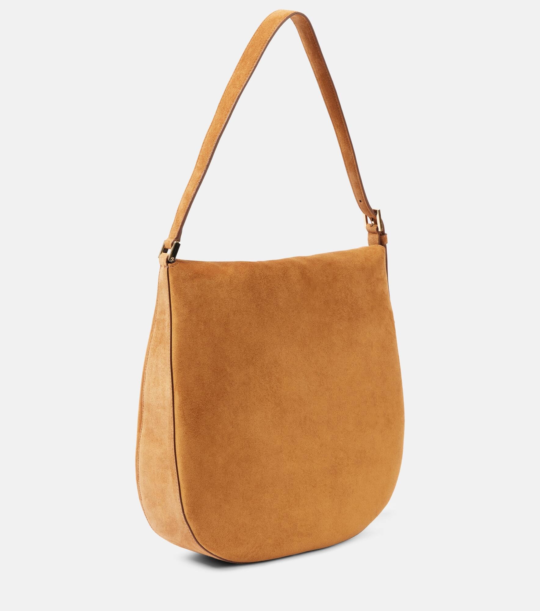 Tondo Large suede shoulder bag - 4