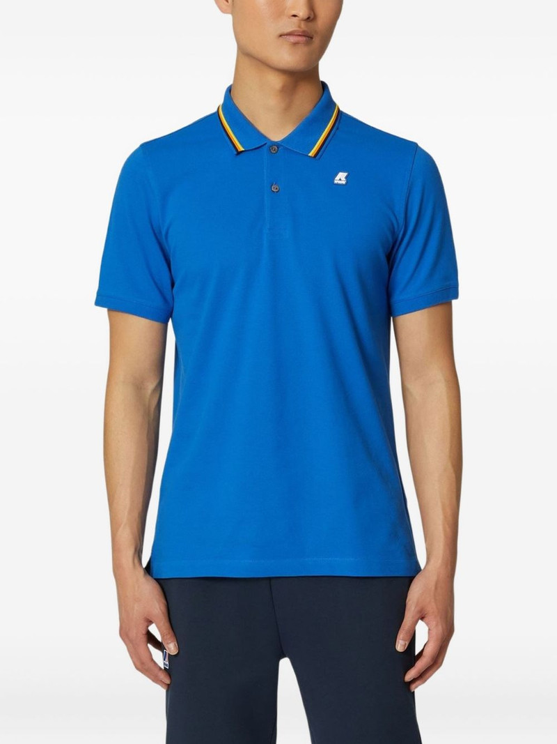 K-WAY Jud tipped collar polo shirt outlook