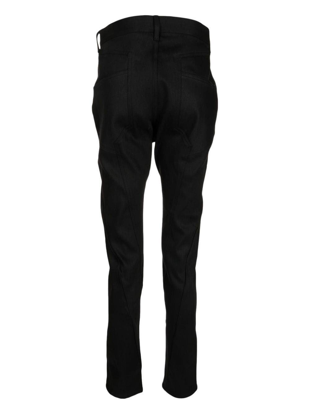 mid-rise slim-cut trousers - 2