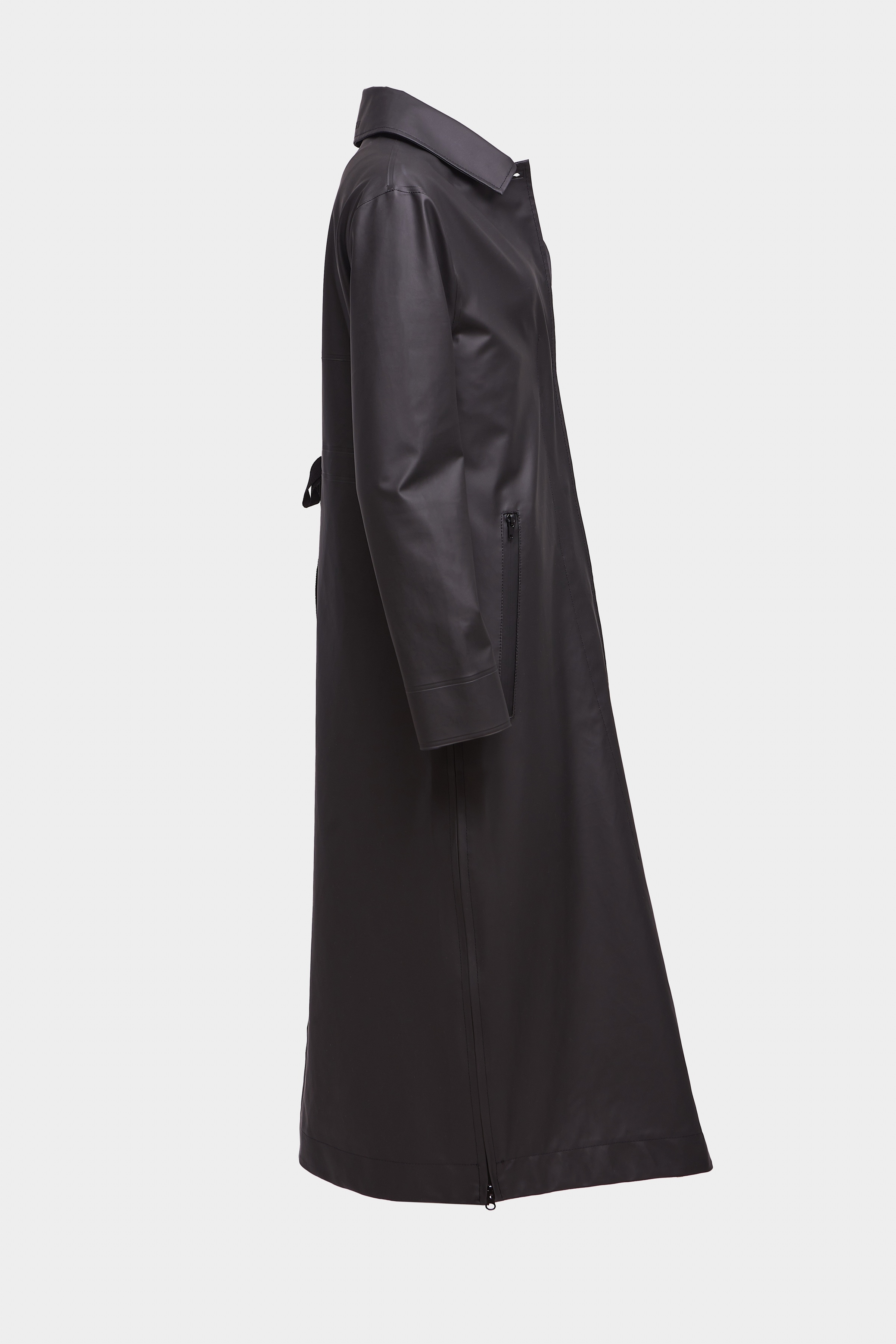 Hornstull Long Raincoat Black - 5