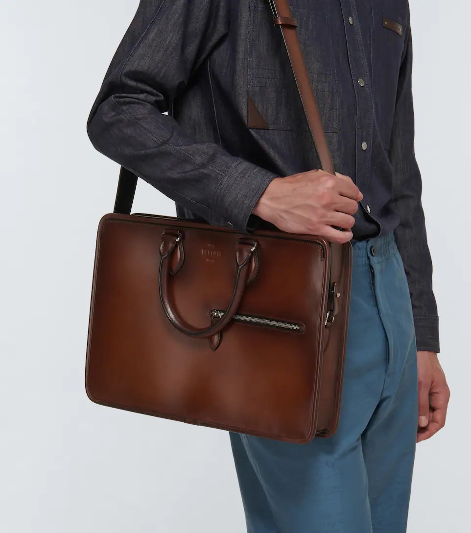 Un Jour leather briefcase - 3