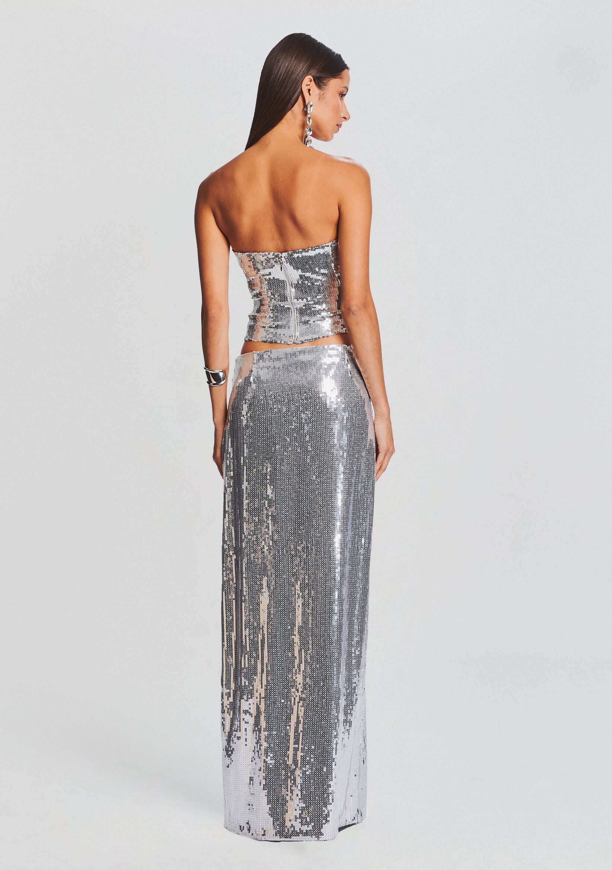 SAVANNAH SEQUIN MAXI SKIRT - 4