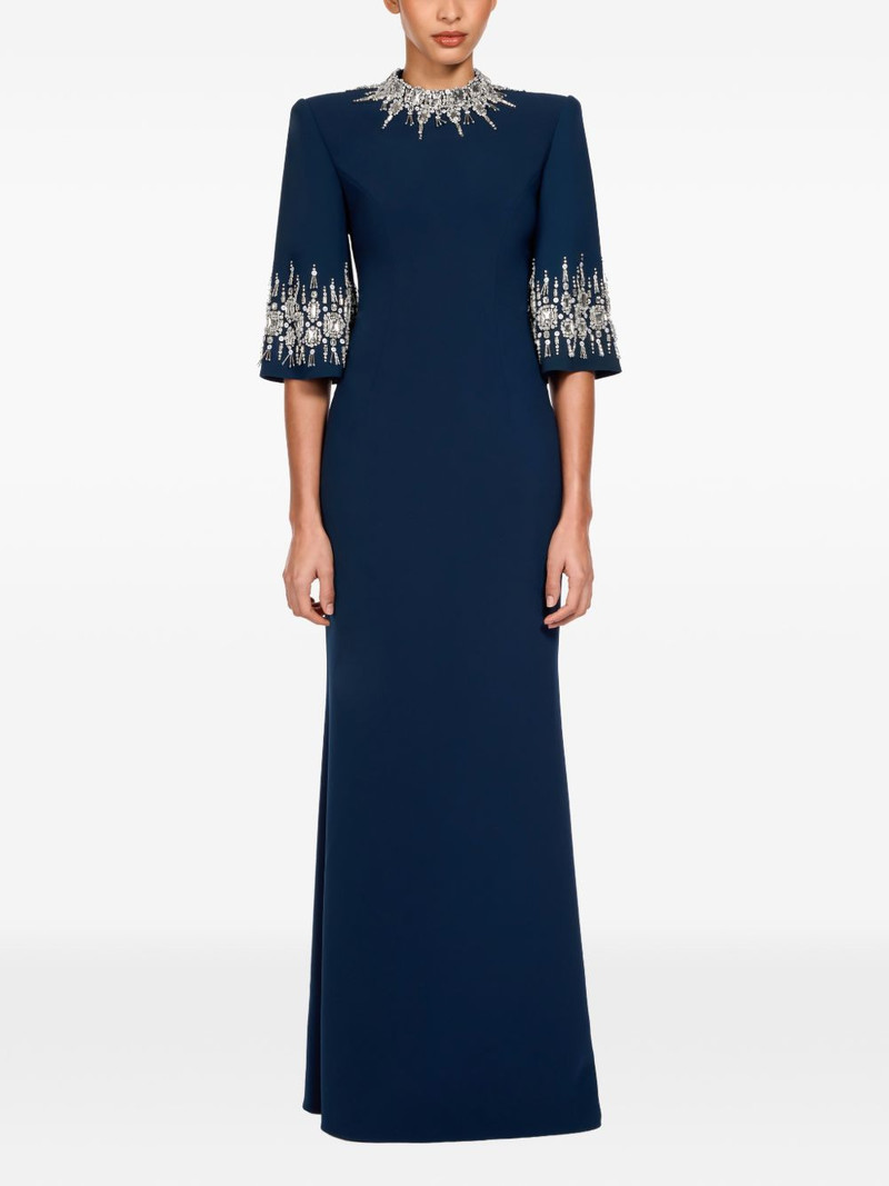 JENNY PACKHAM embellished collar maxi dress outlook
