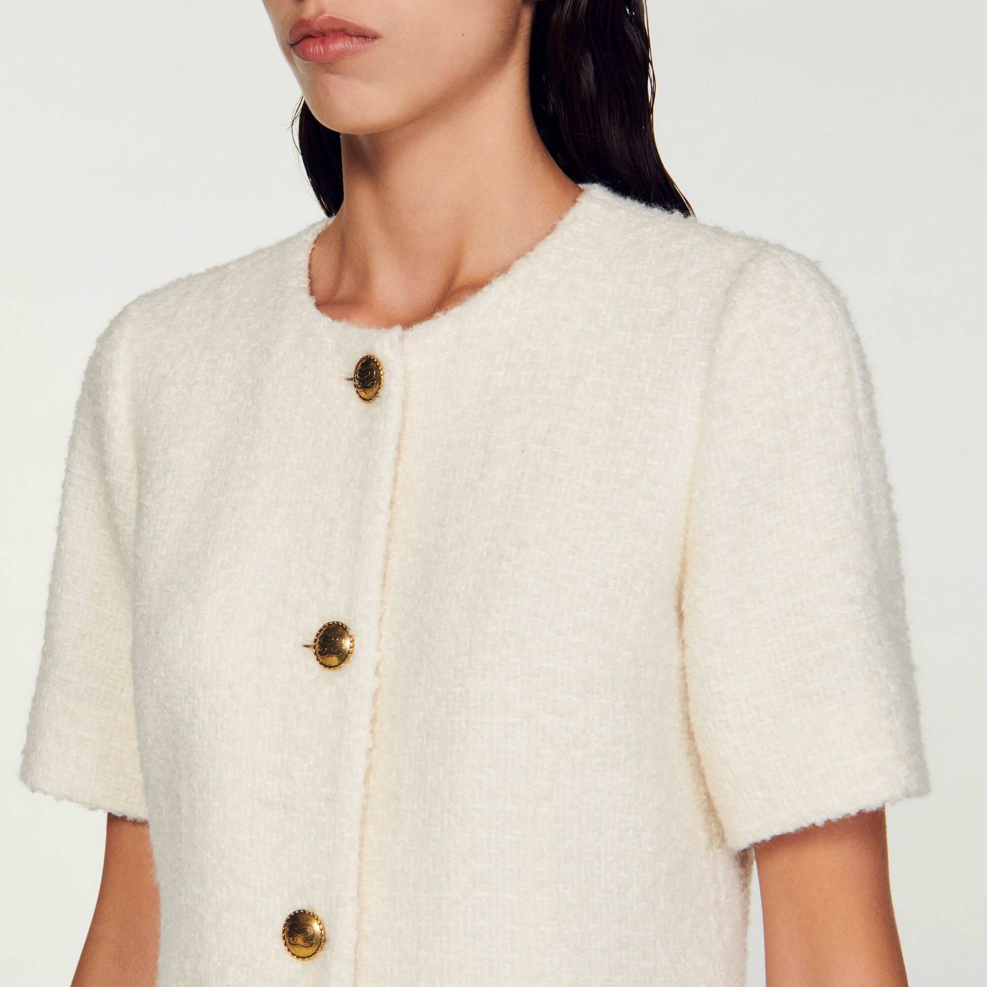 SHORT TWEED DRESS - 4