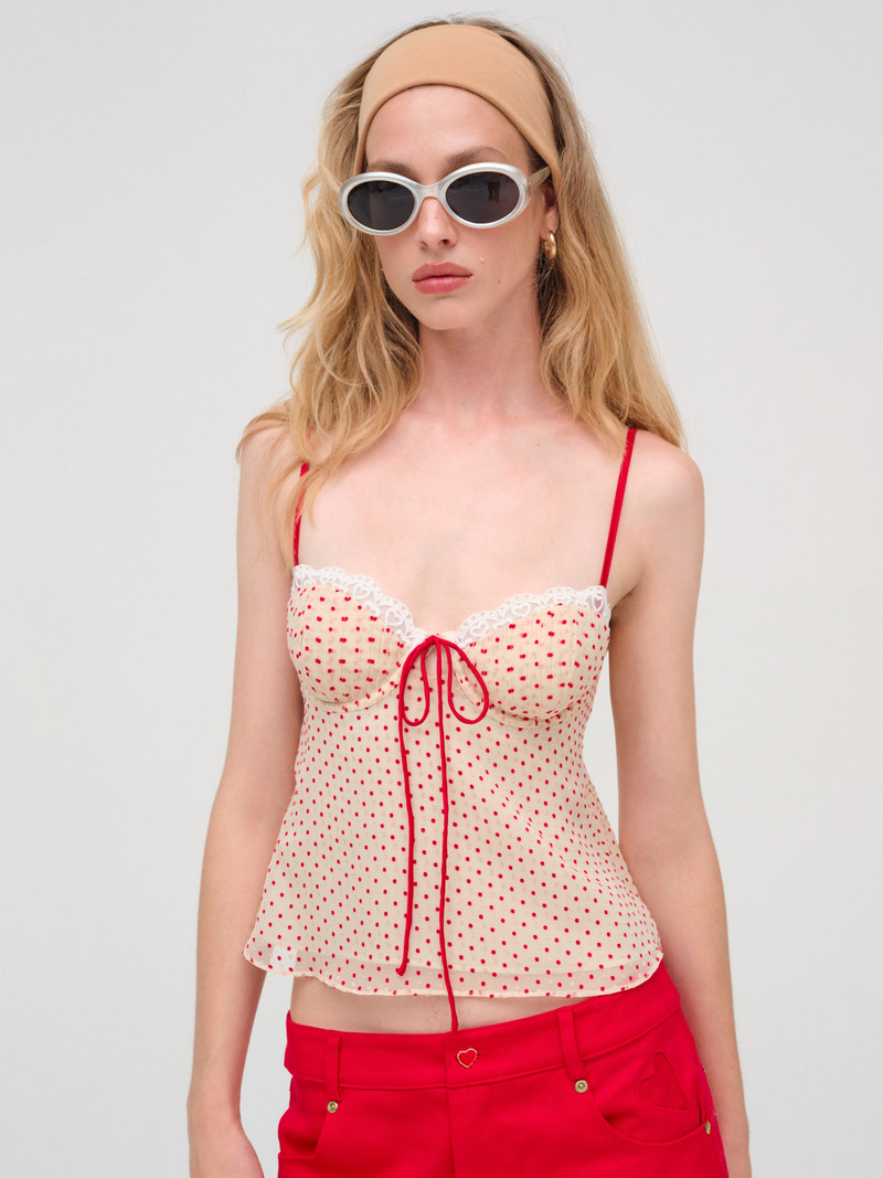 For Love & Lemons Love Dot Camisole Top outlook