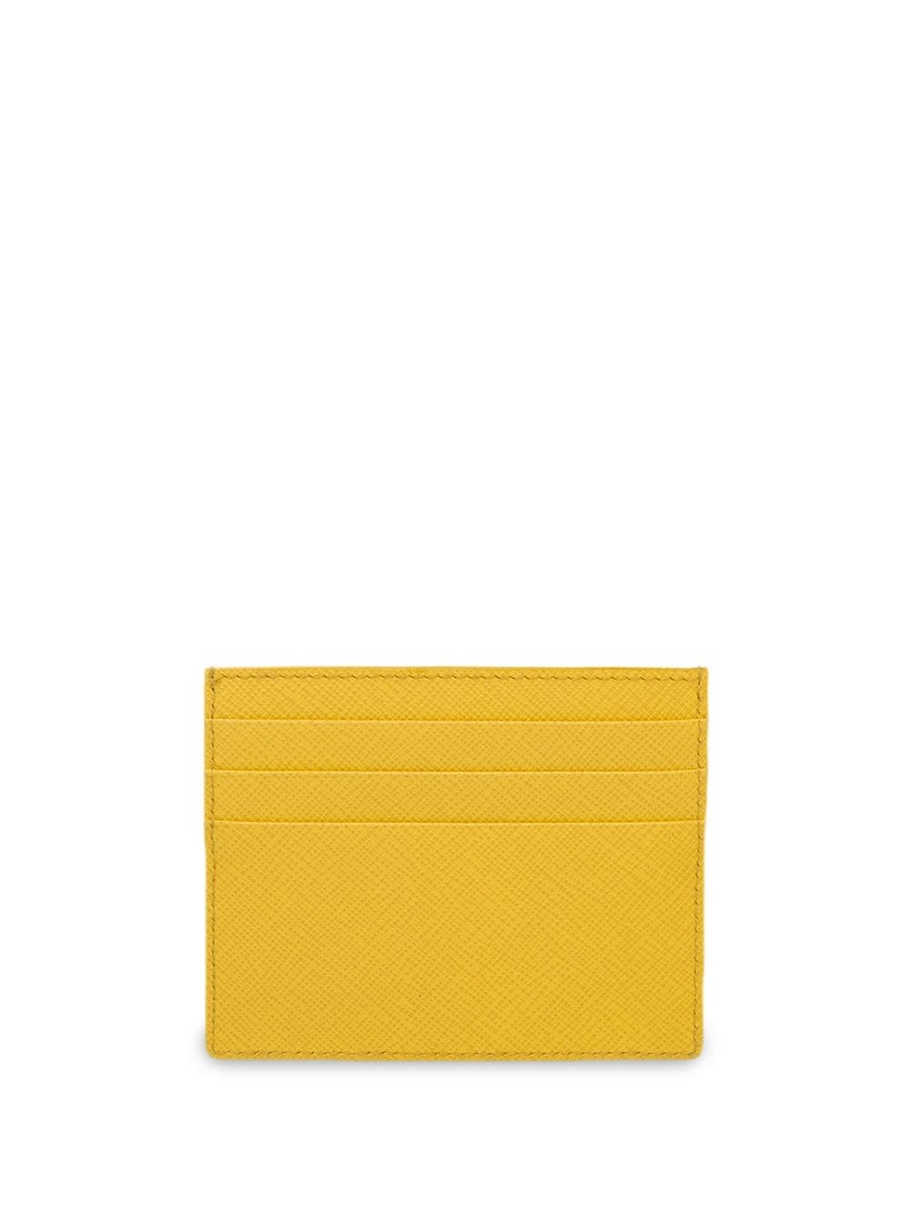 Saffiano logo card holder - 2