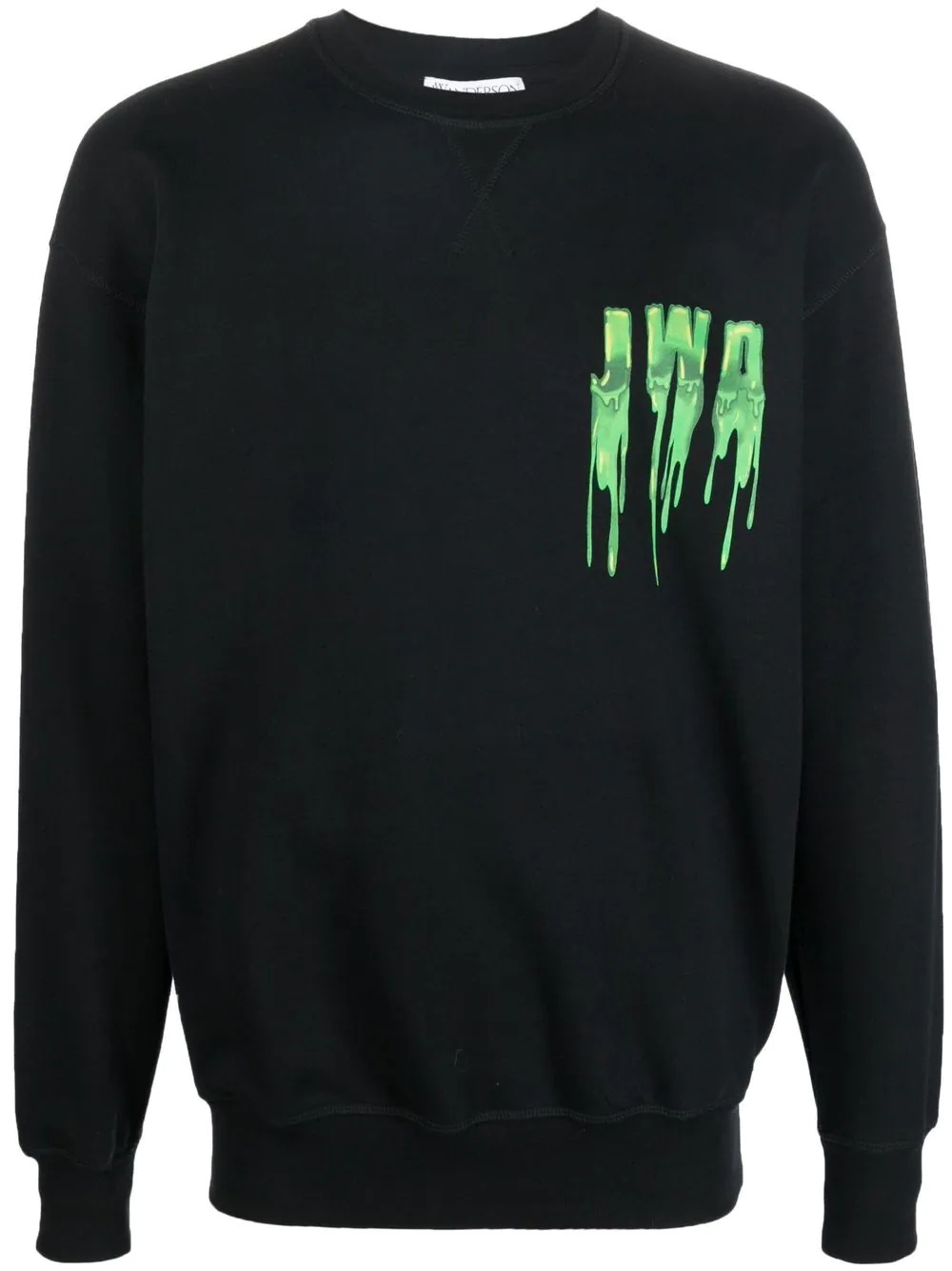 logo-print cotton sweatshirt - 1