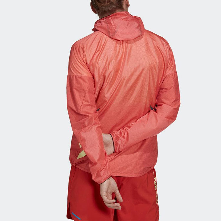 Men's adidas Reflective Windproof Logo Alphabet Hooded Jacket H11744 - 3