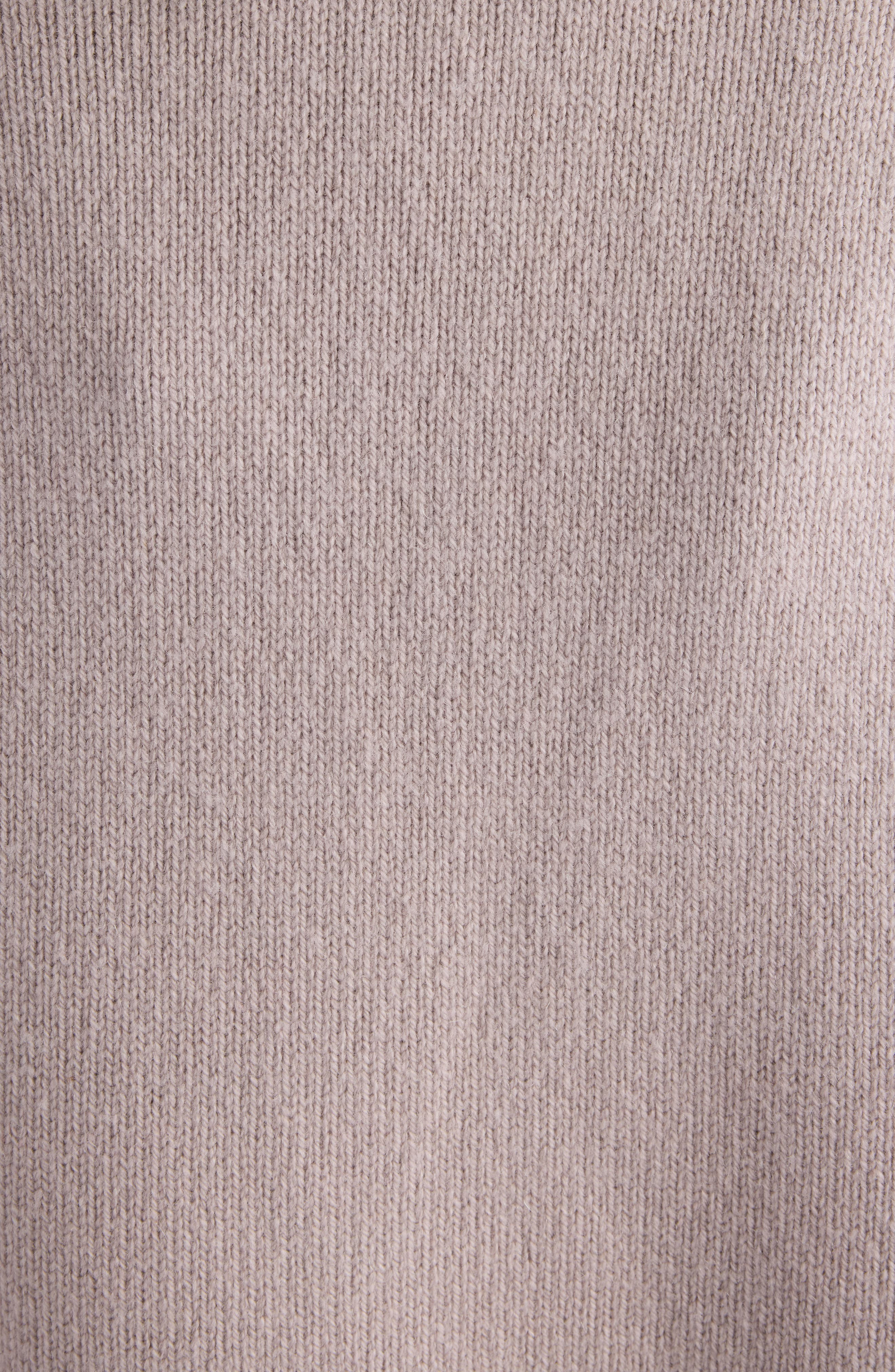 Acne Studios Kolid Richard Yak Hair & Wool V-Neck Crop Sweater in Pale Grey at Nordstrom - 6