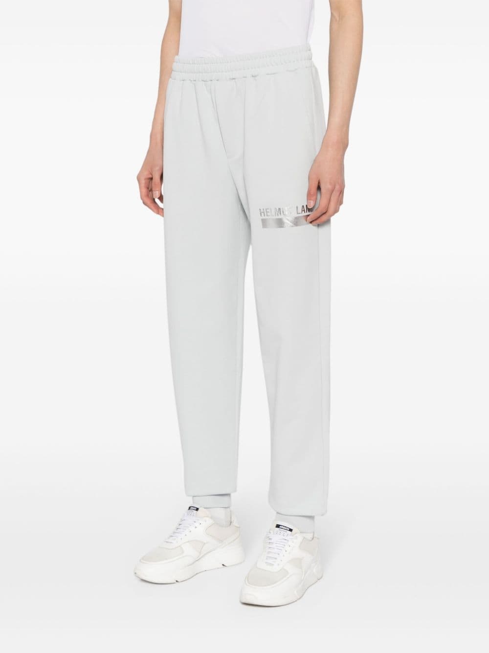 logo-print cotton track pants - 3