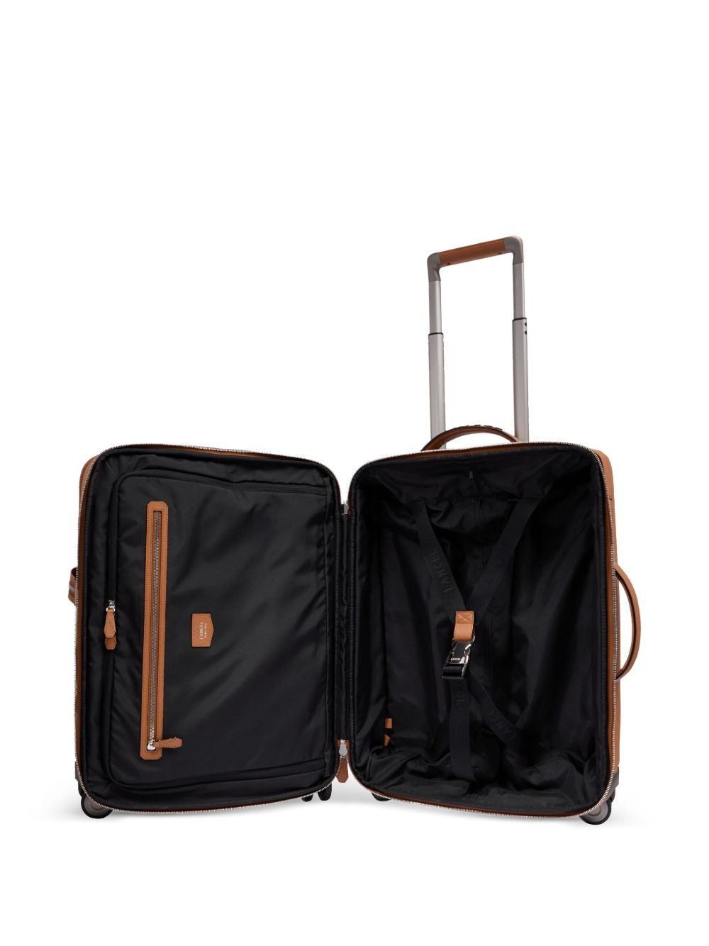 leather logo-plaque suitcase - 3