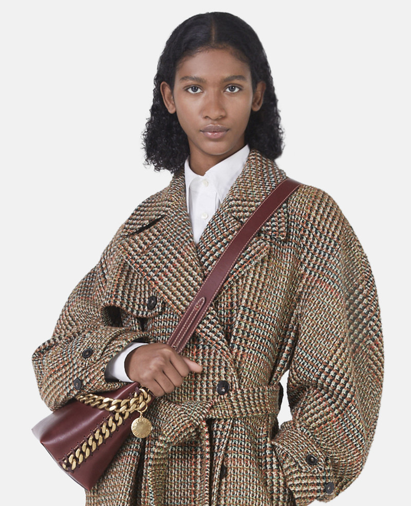 Tweed Belted Long Coat 4