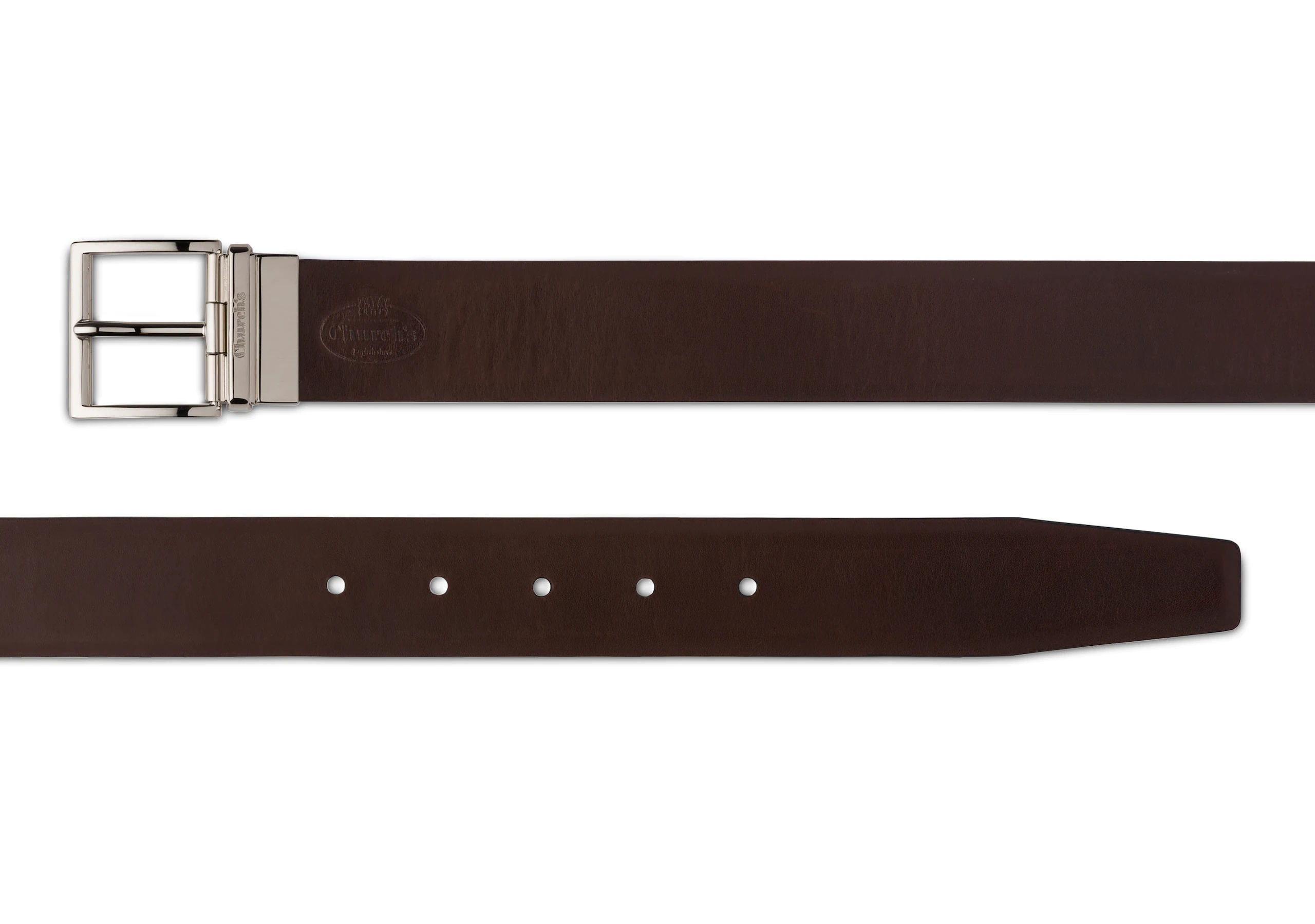 Reversible facet buckle belt
Calf Leather Black/ebony - 3