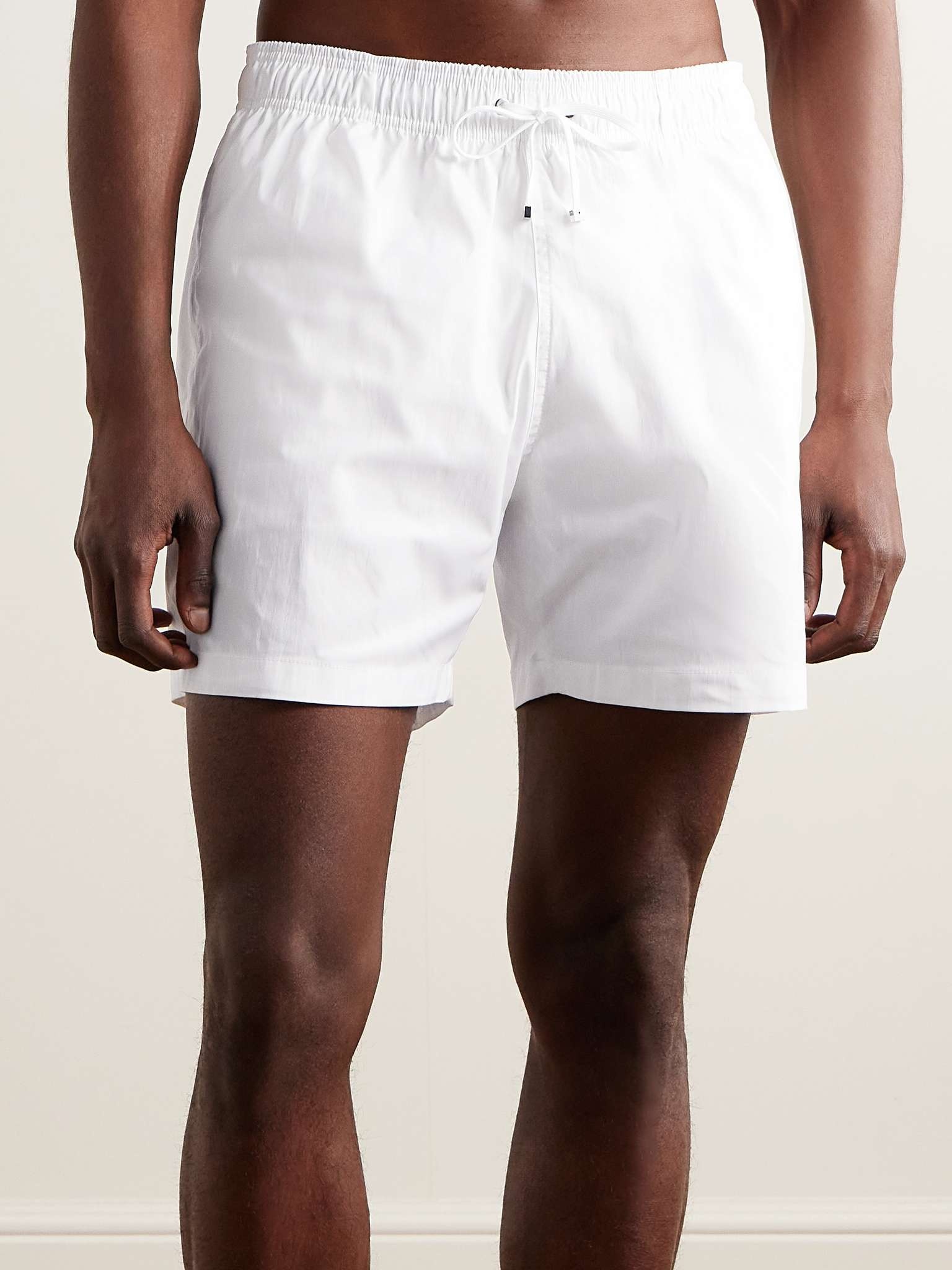 Straight-Leg Mid-Length Logo-Appliquéd Swim Shorts - 2