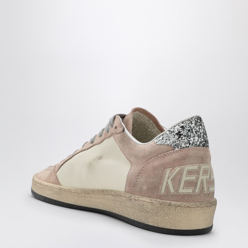 Golden Goose Ball Star Pink Trainer With Silver Glitter Women - 4