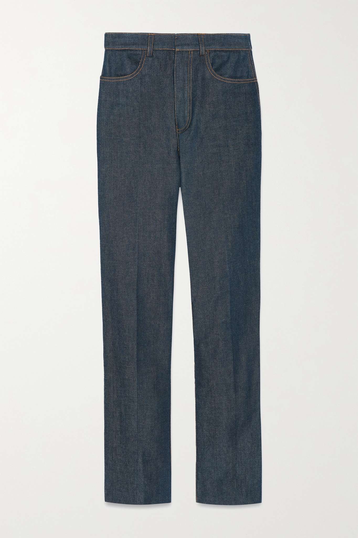 High-rise straight-leg jeans - 1