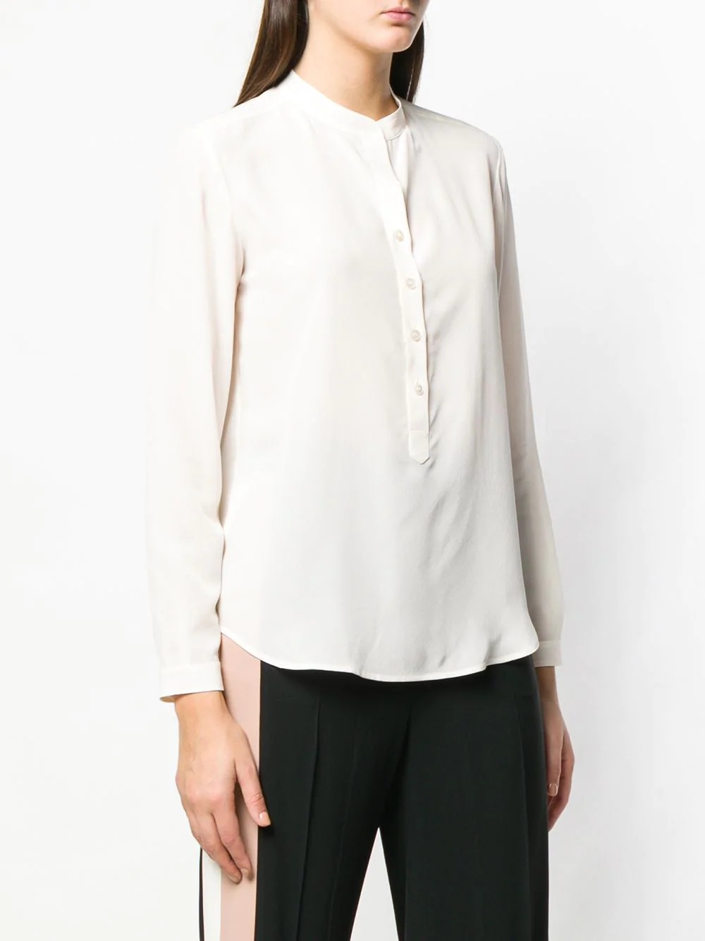 band collar blouse - 3