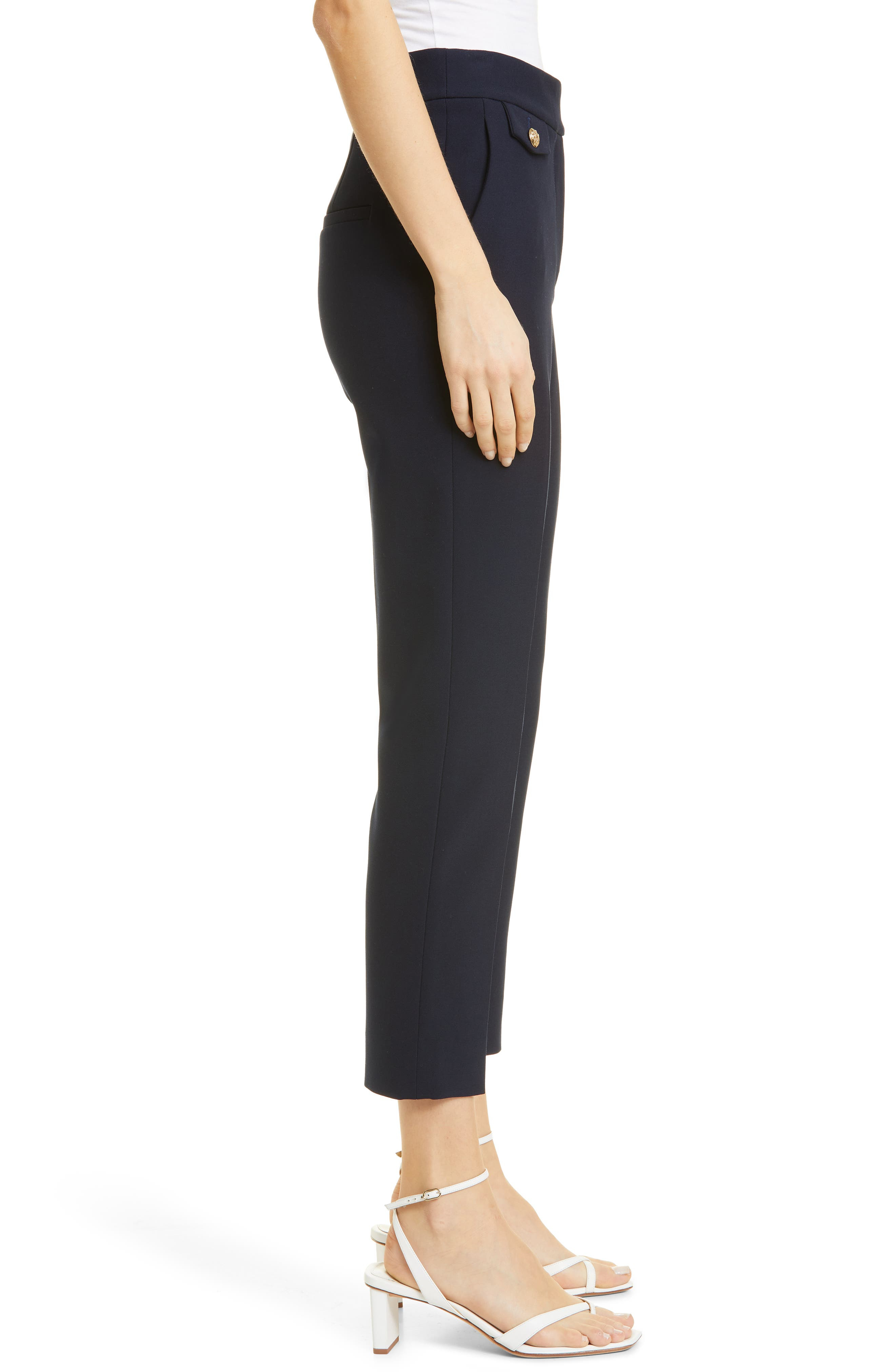 Renzo Crop Cotton Blend Trousers - 3