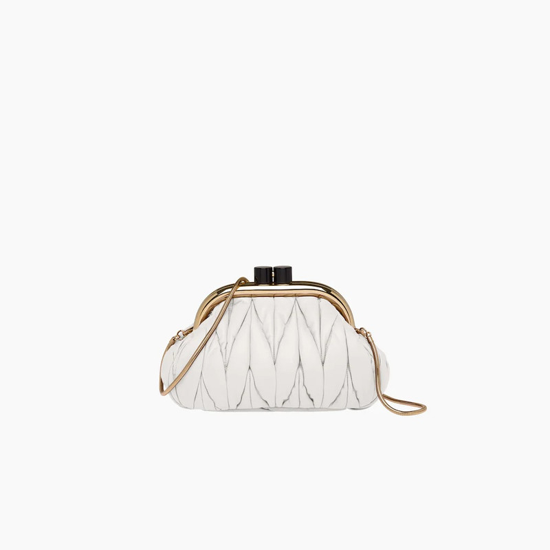 Miu Belle Nappa leather clutch 1