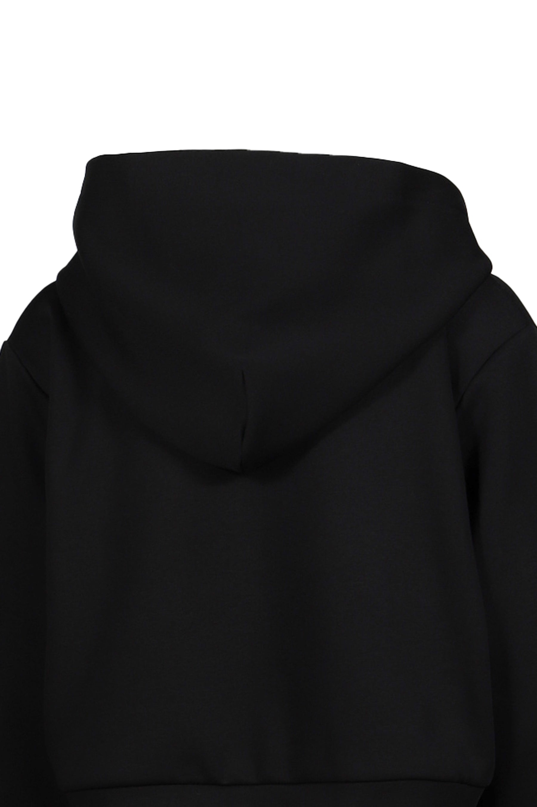 TAILORED CROP HOOD ZIP-UP / BLK - 5