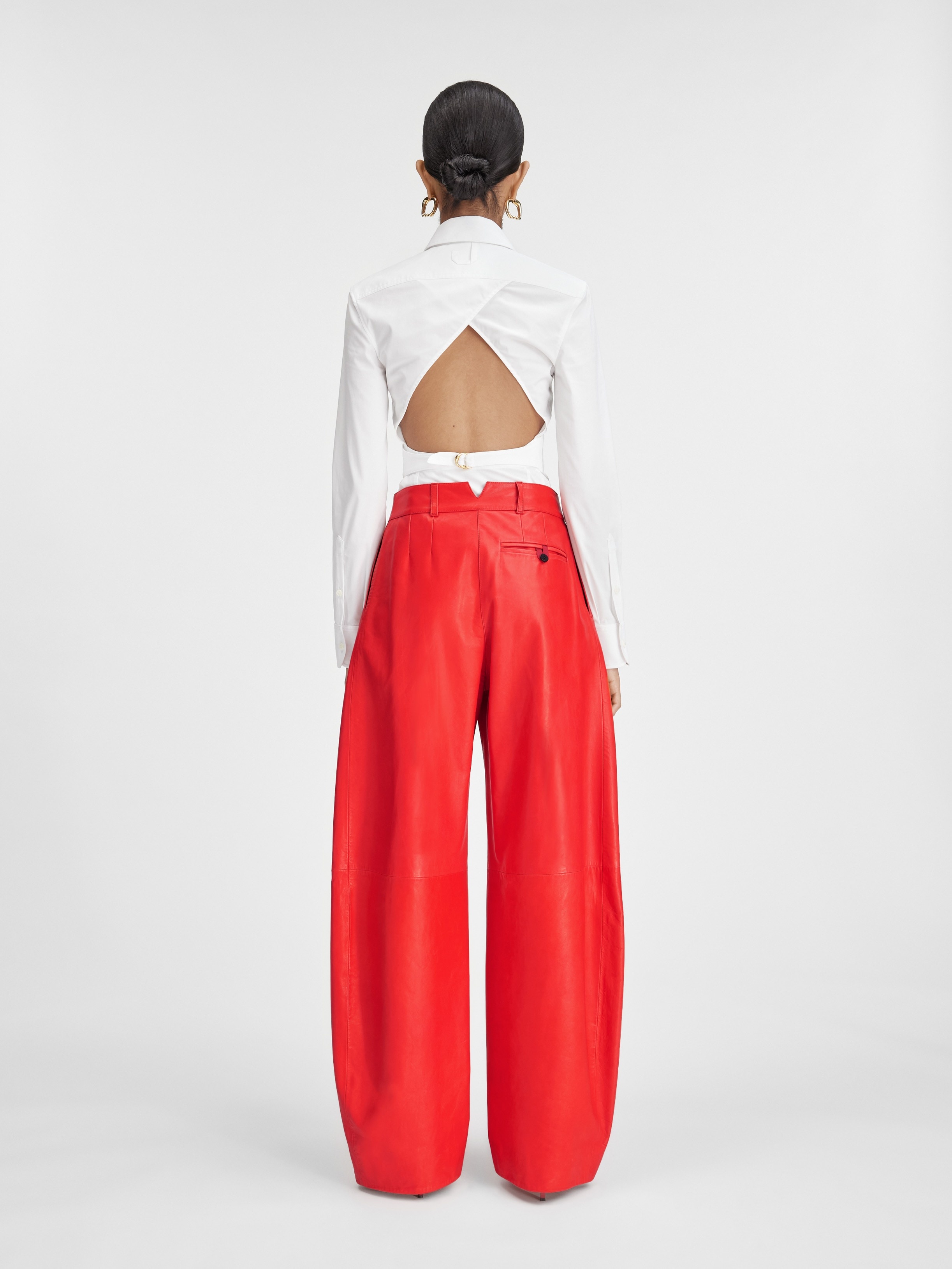 Le pantalon Ovalo cuir - 3