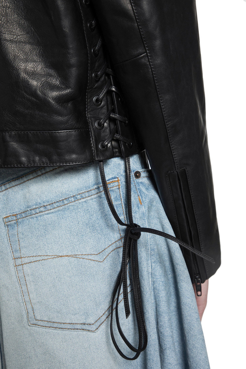 BALENCIAGA Lace-up Biker Jacket outlook
