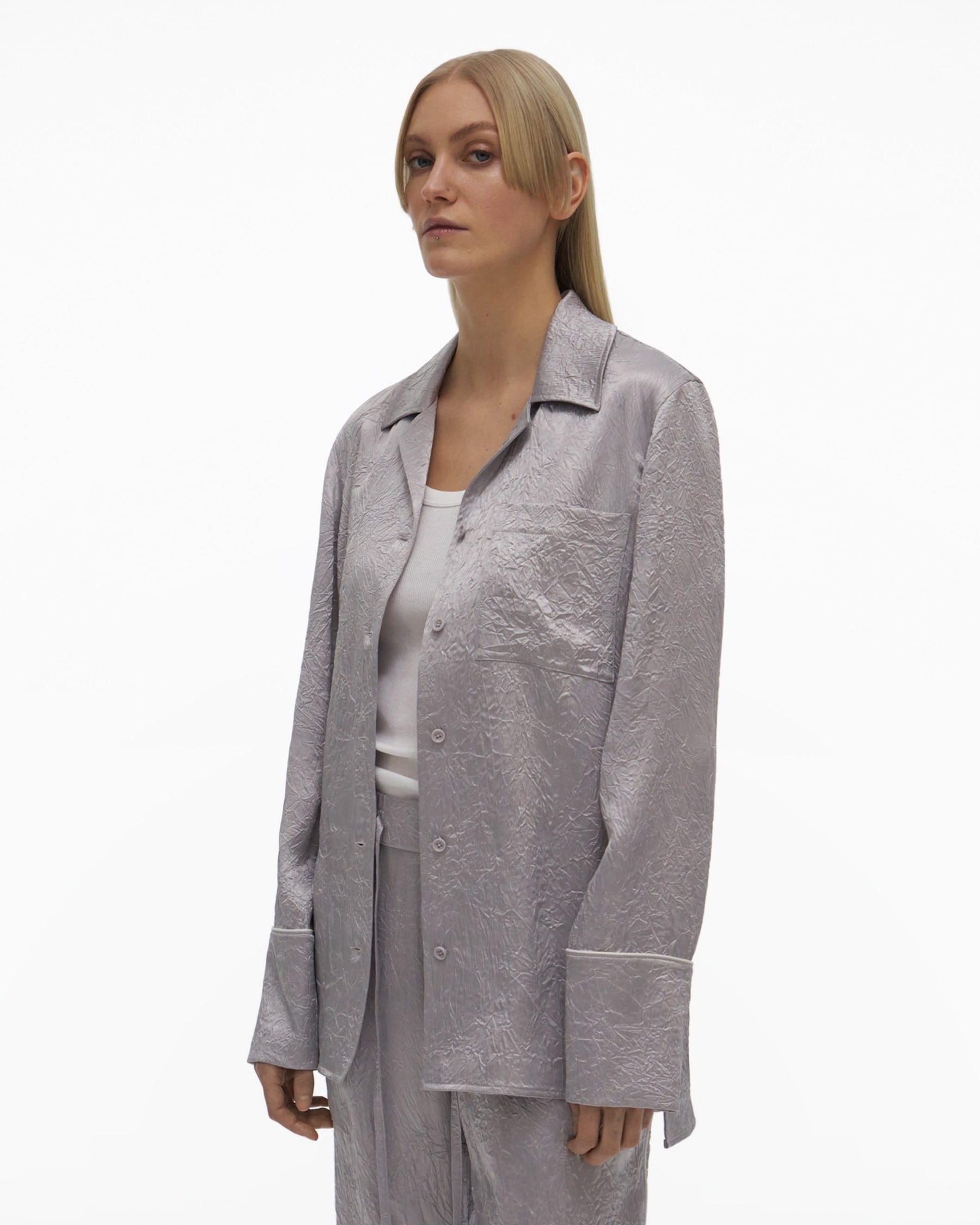SATIN PJ SHIRT - 5