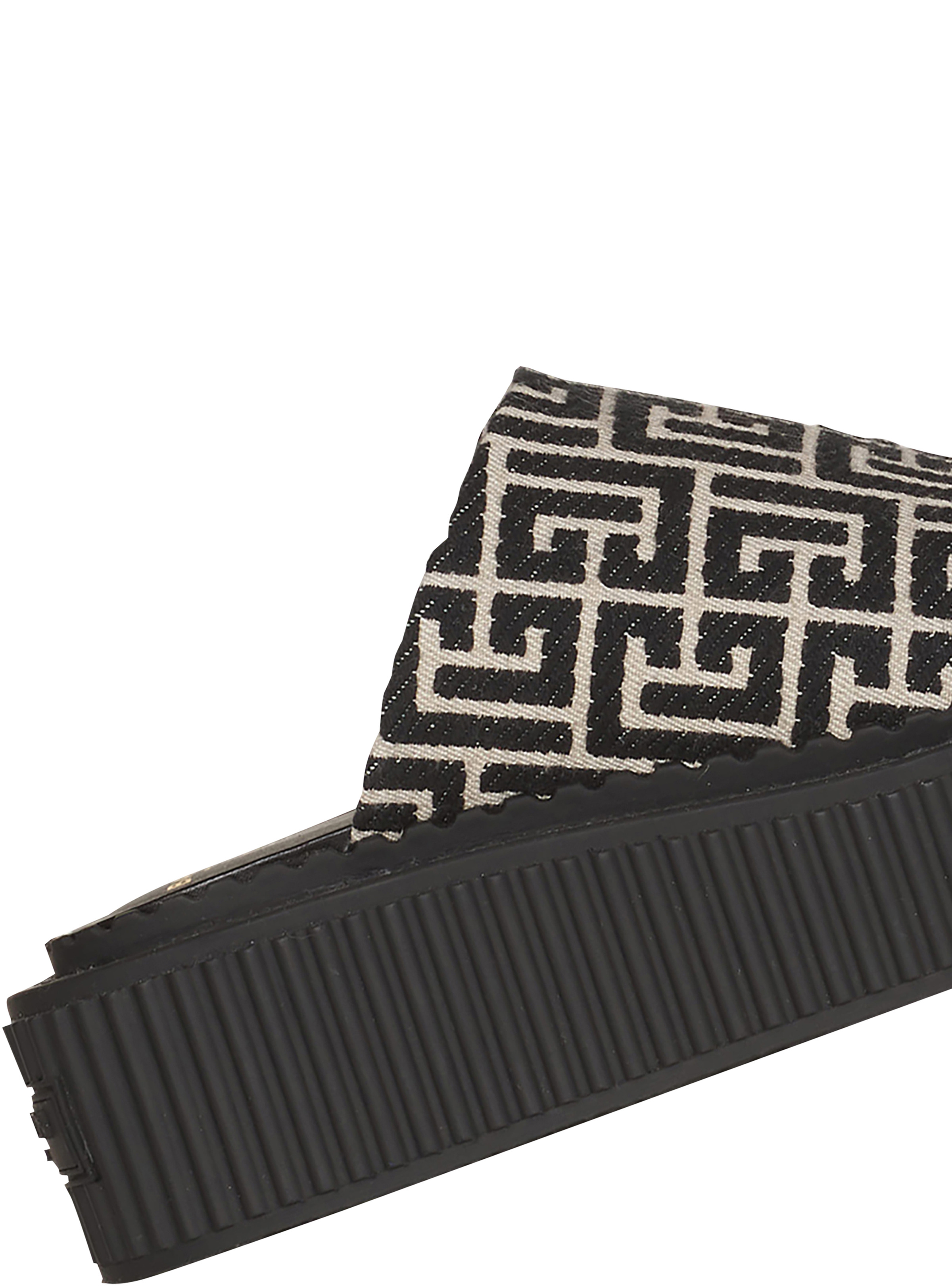 Bicolor Uda mules with Balmain monogram - 6