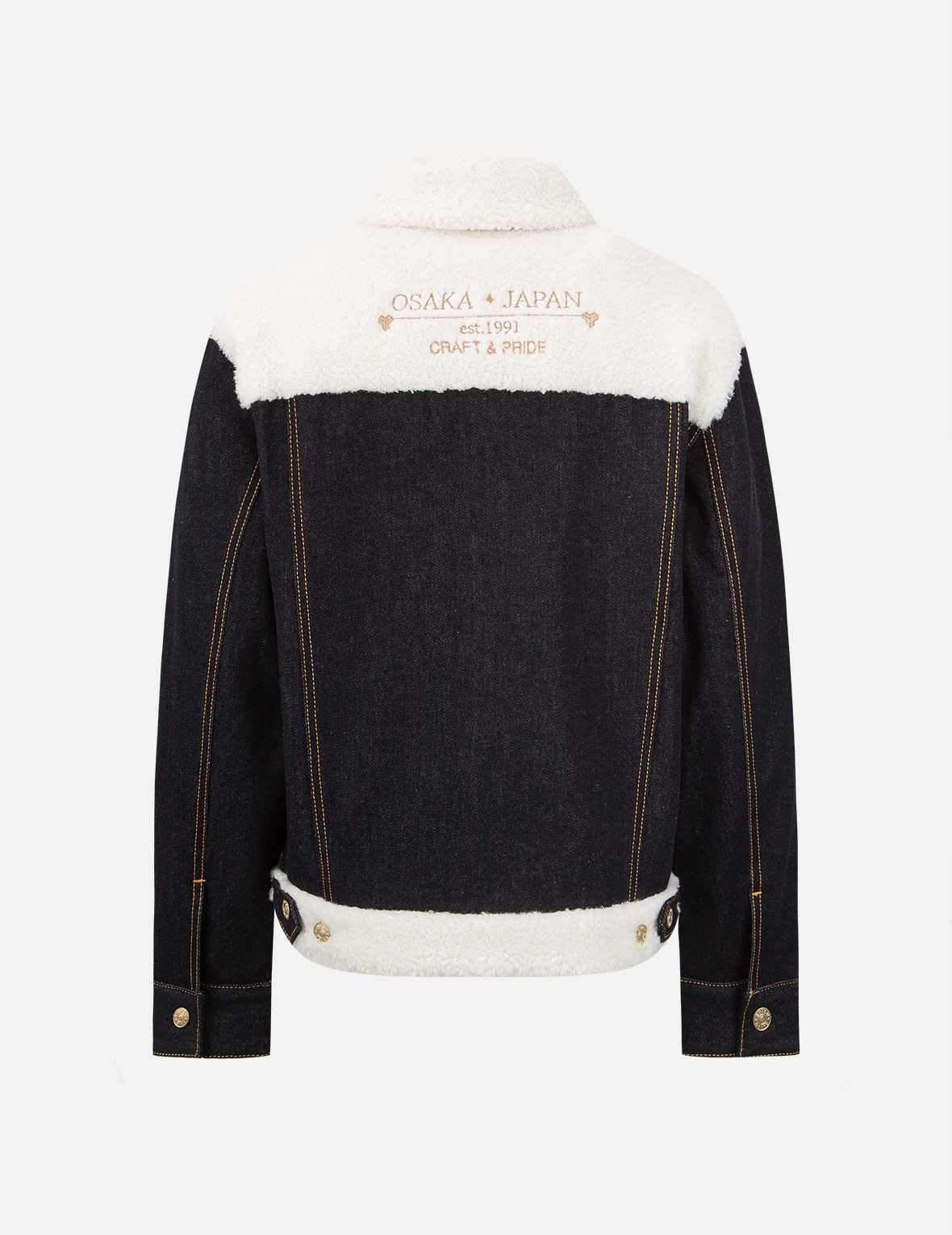 SHERPA BLOCKING DENIM JACKET - 2